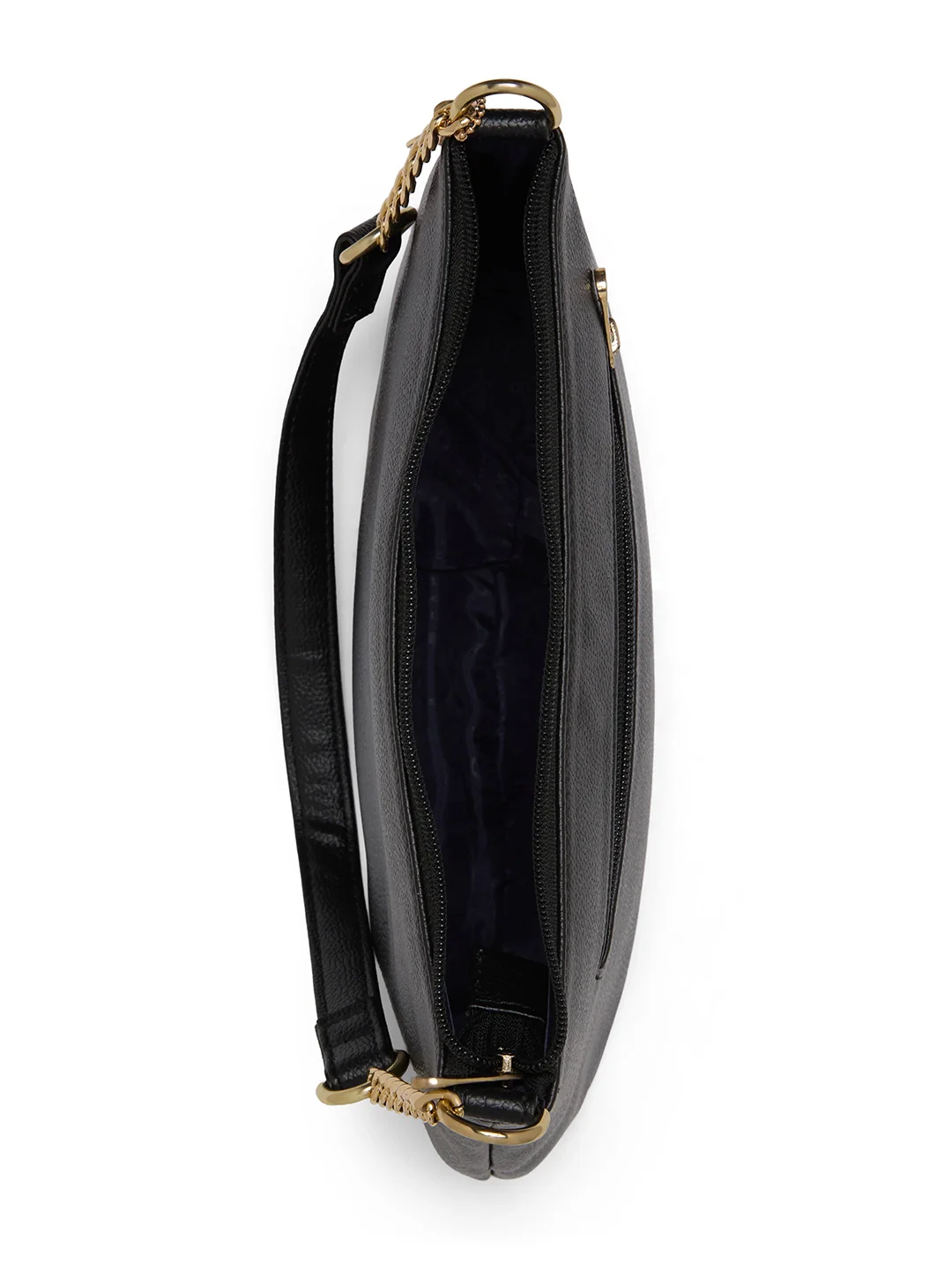 Caprese Jaime Medium Black Baguette Bag - Image 13