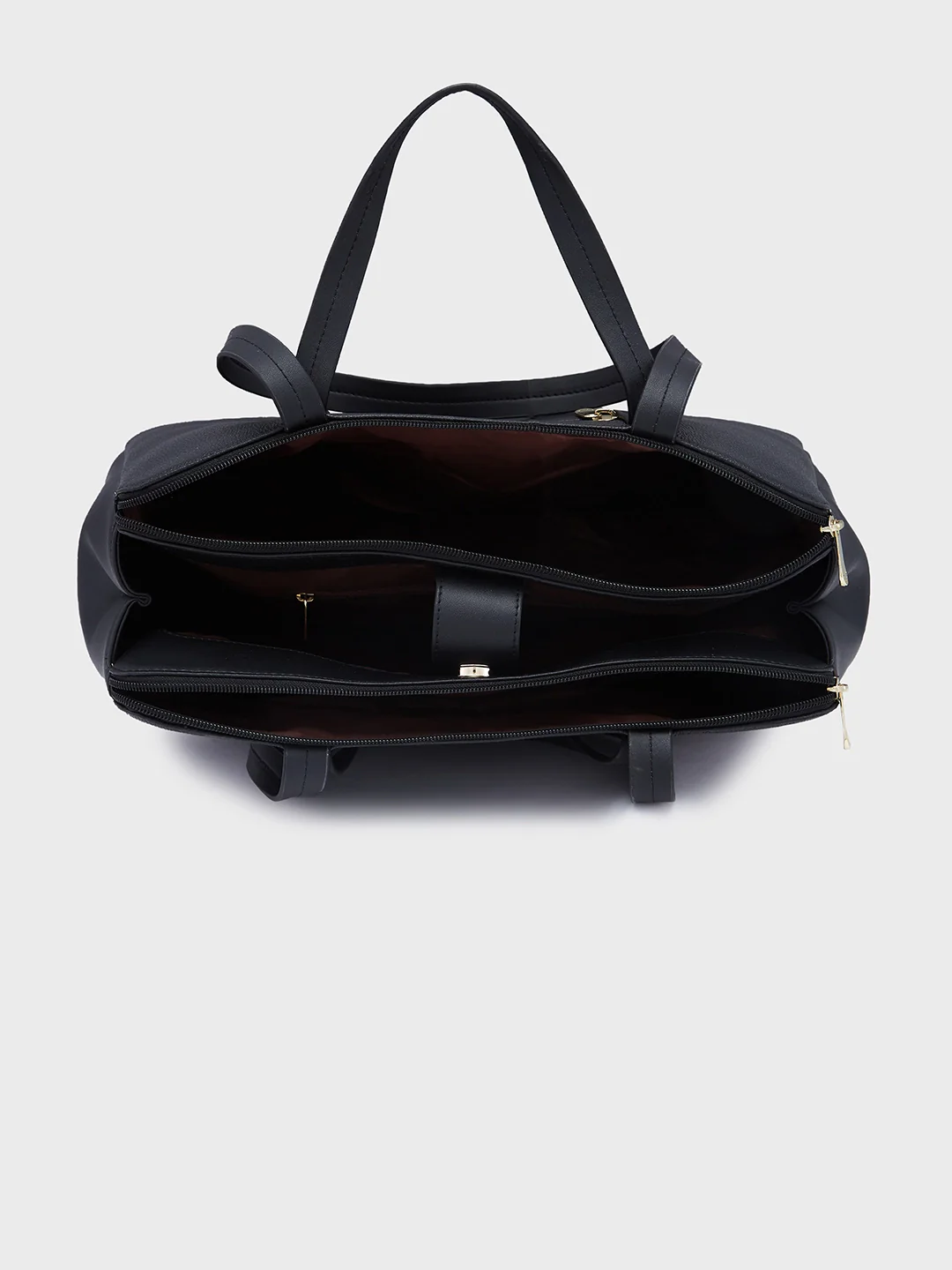 Caprese Jamie Medium Black Satchel Bag - Image 10