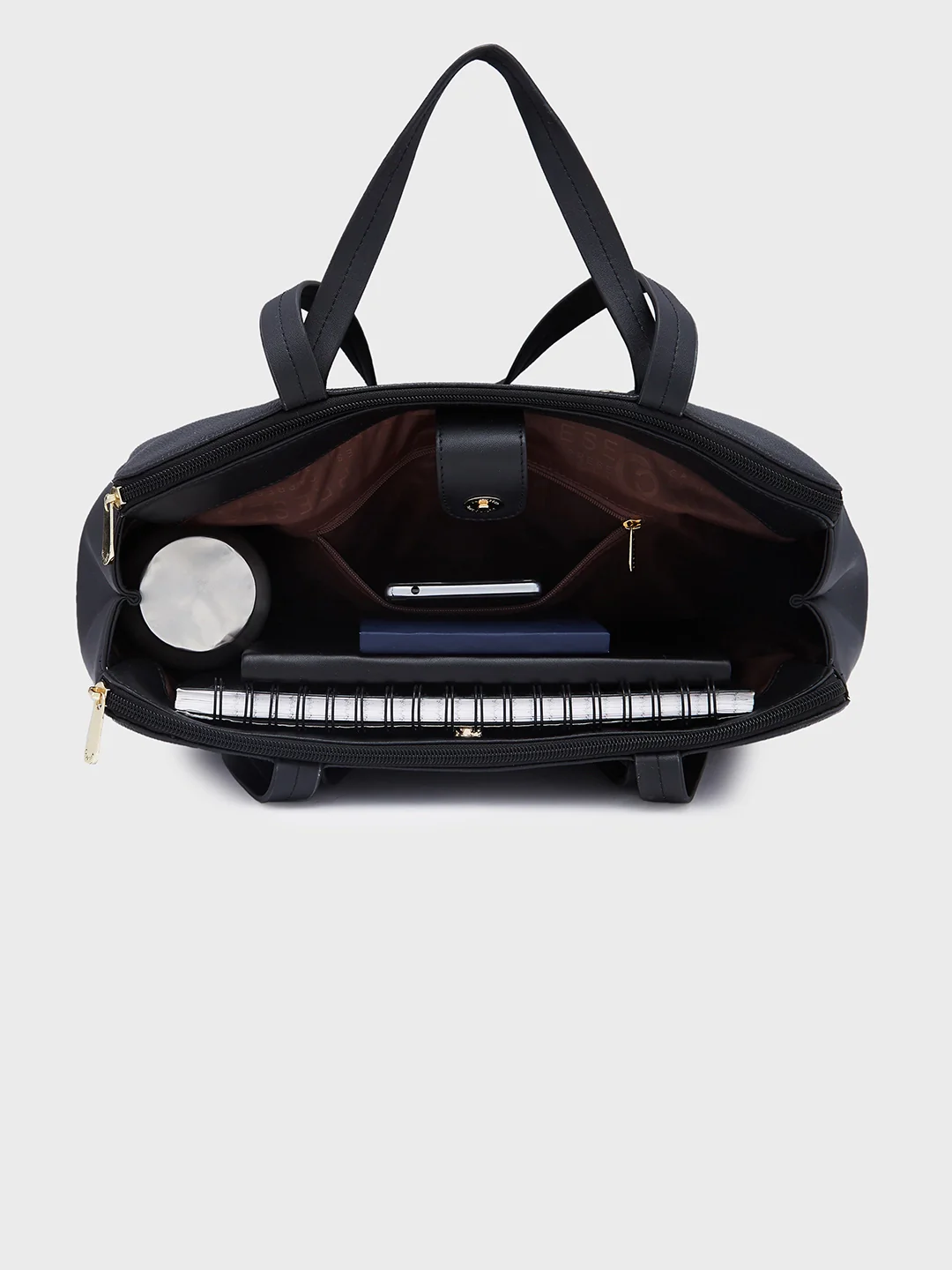 Caprese Jamie Medium Black Satchel Bag - Image 9