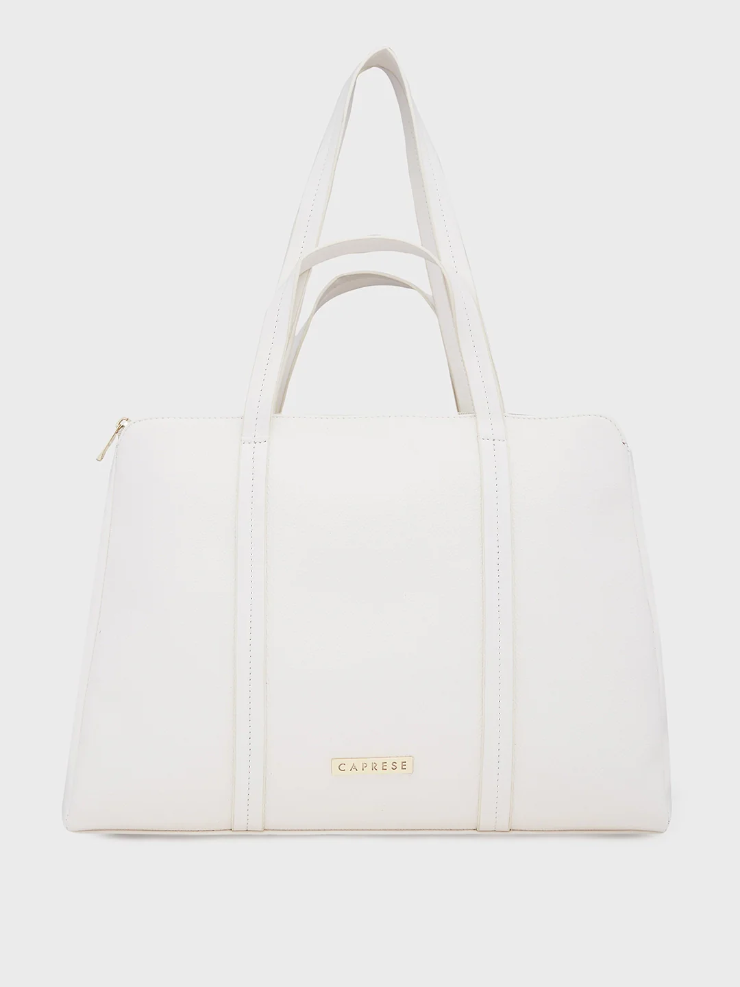 Caprese Jamie Medium Off White Satchel Bag - Image 3