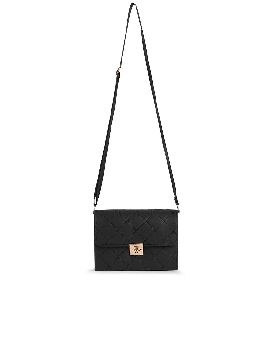 Caprese Jane Medium Black Sling Bag