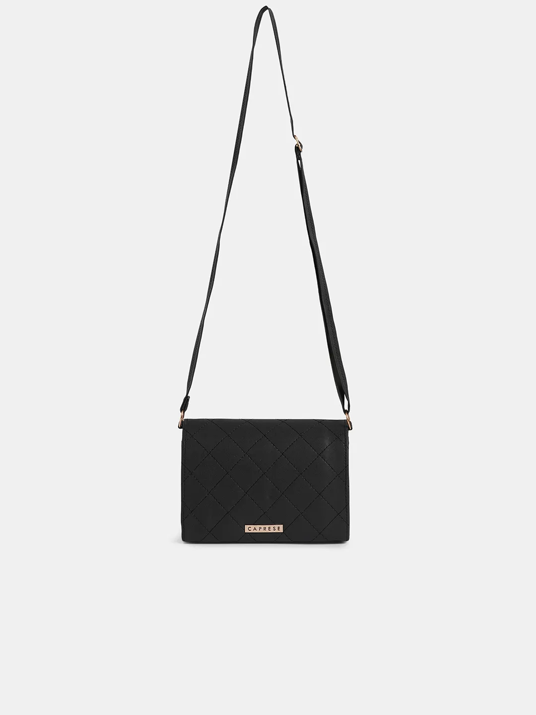 Caprese Jane Medium Black Sling Bag - Image 5