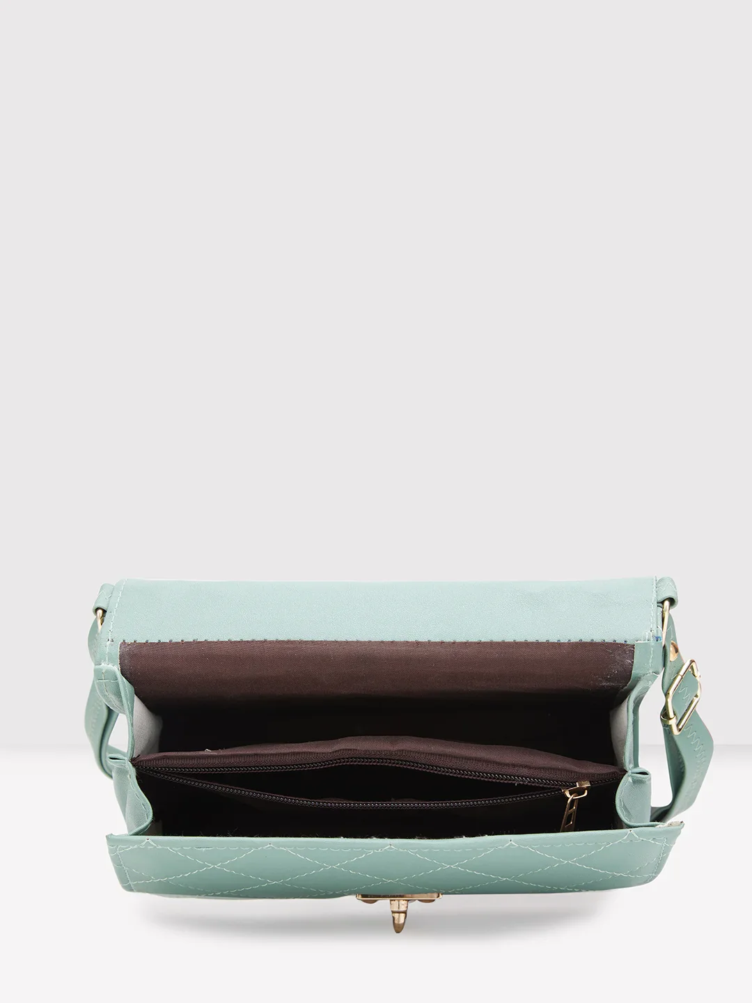Caprese Jane Medium Bottle Green Sling Bag - Image 10