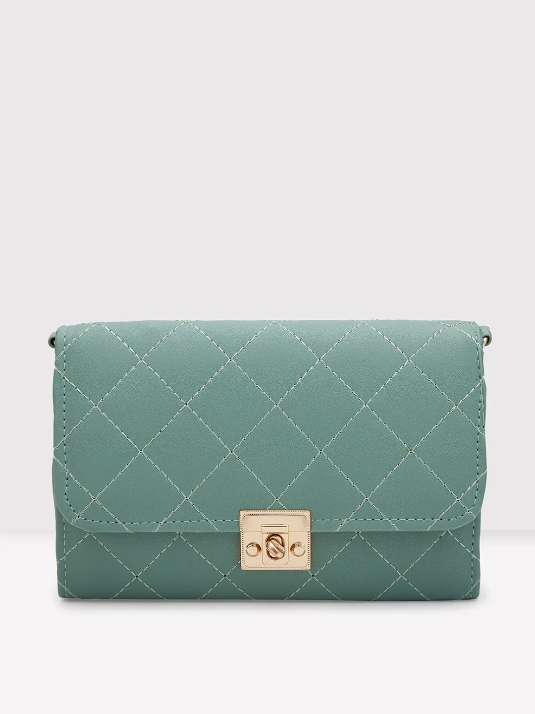 Caprese Jane Medium Bottle Green Sling Bag - Image 5