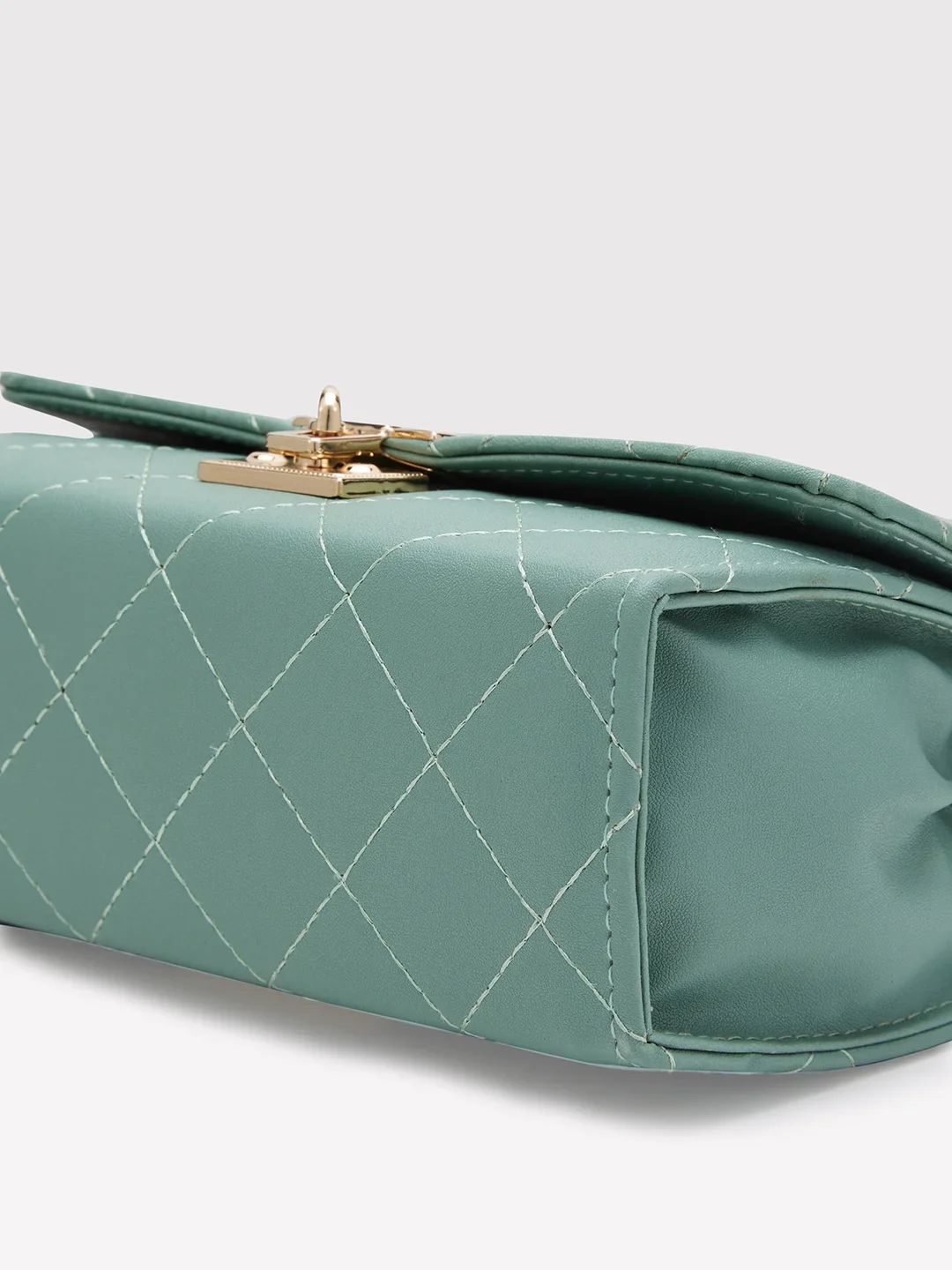 Caprese Jane Medium Bottle Green Sling Bag - Image 8