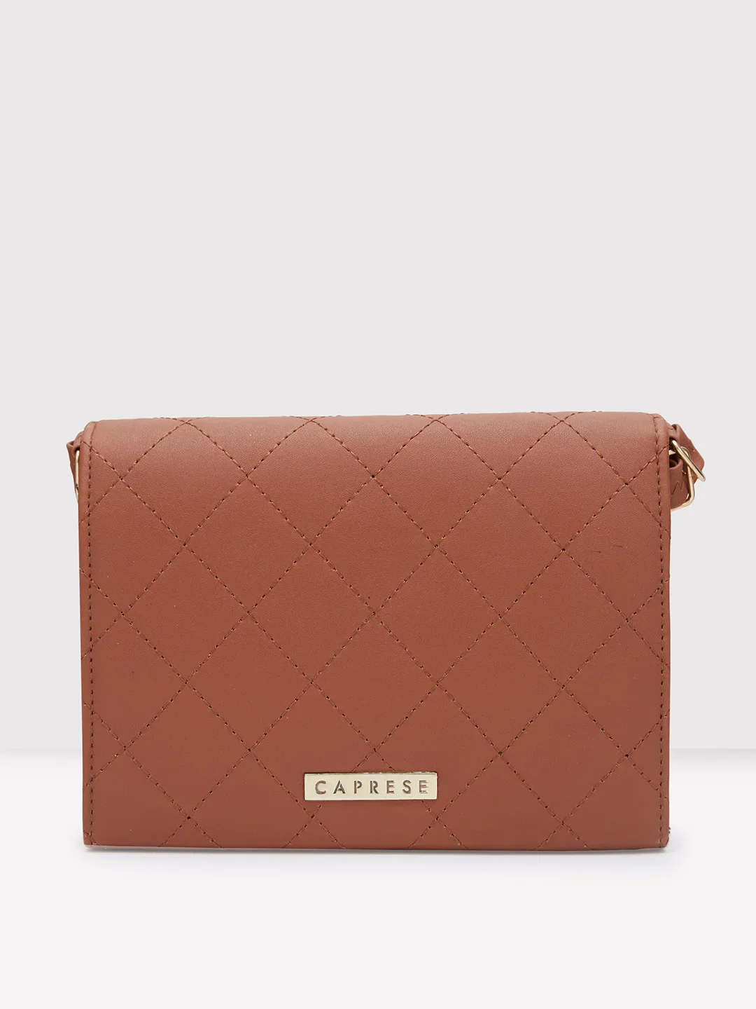 Caprese Jane Medium Tan Sling Bag - Image 5