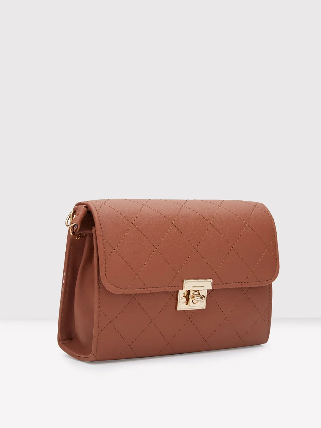 Caprese Jane Medium Tan Sling Bag - Image 6