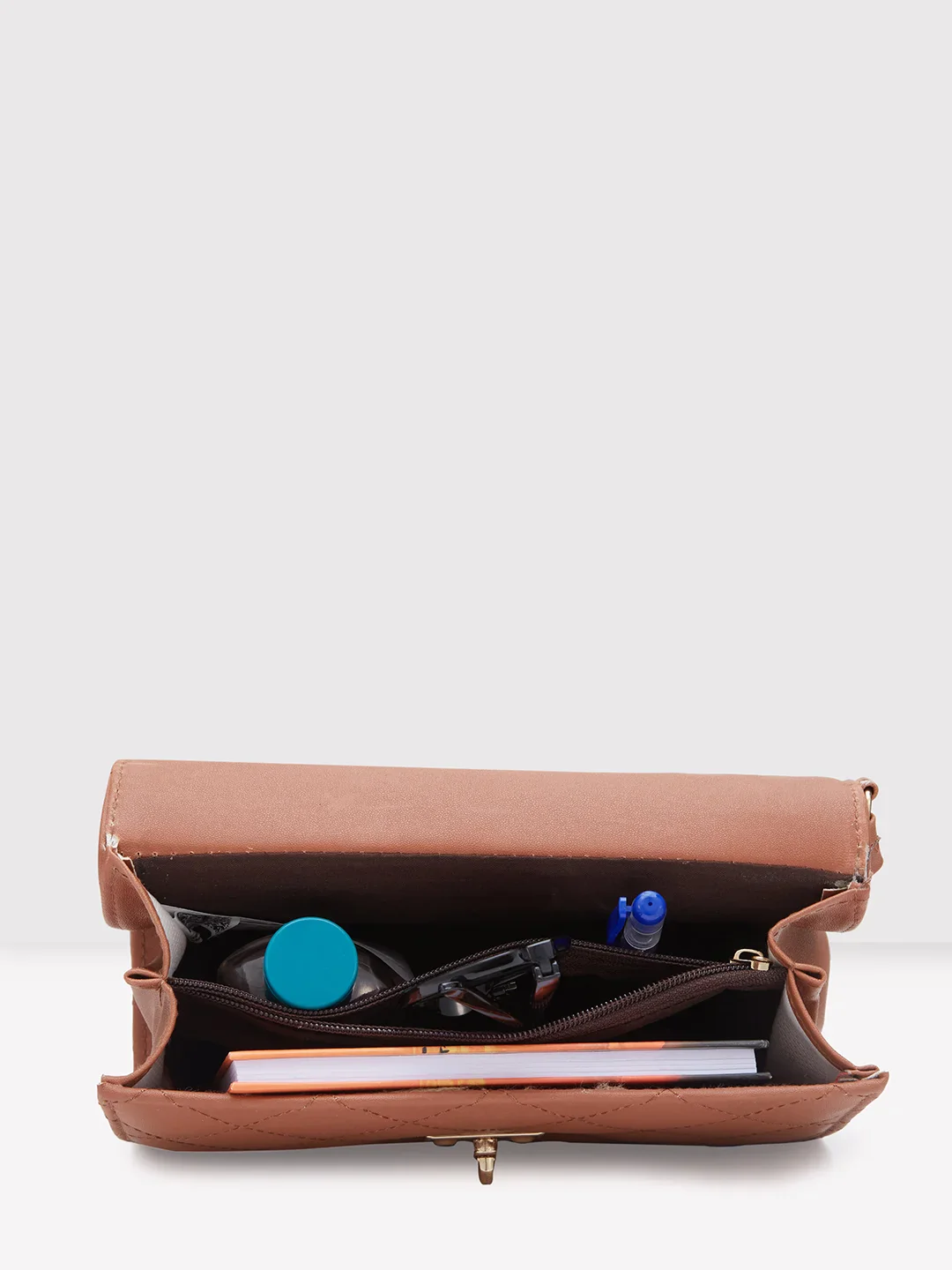 Caprese Jane Medium Tan Sling Bag - Image 8