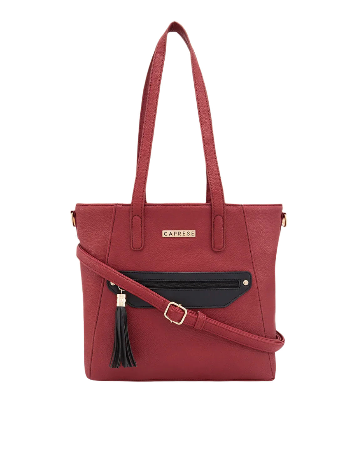 Caprese Jane Large Deep Red Tote Bag
