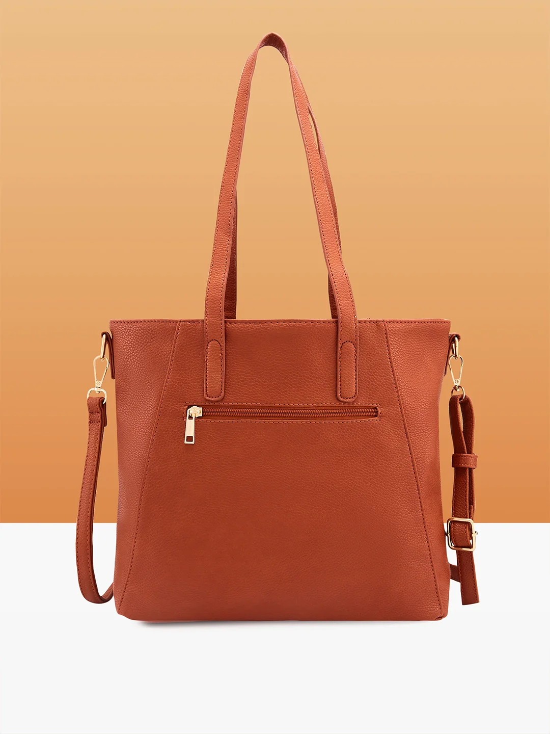 Caprese Jane Large Tan Tote Bag - Image 5
