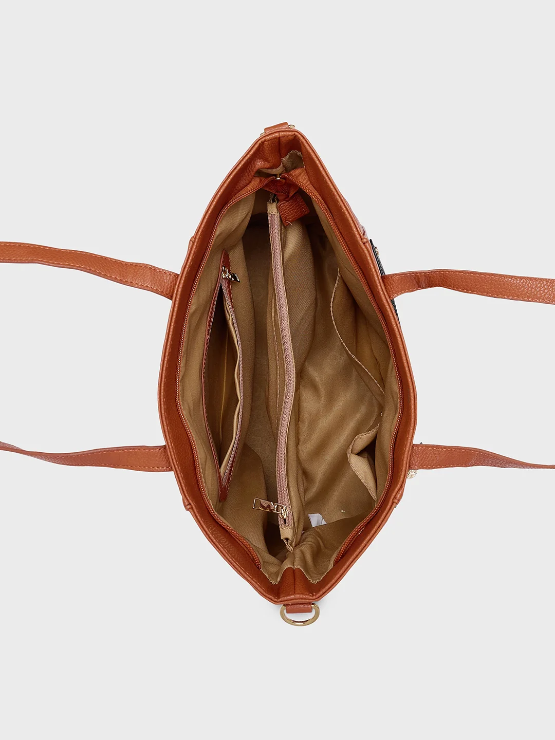 Caprese Jane Large Tan Tote Bag - Image 7