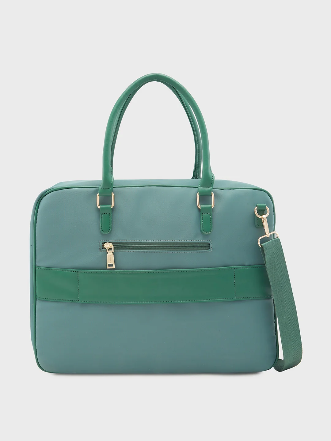 Caprese Jasper Large Light Green Laptop Bag - Image 4