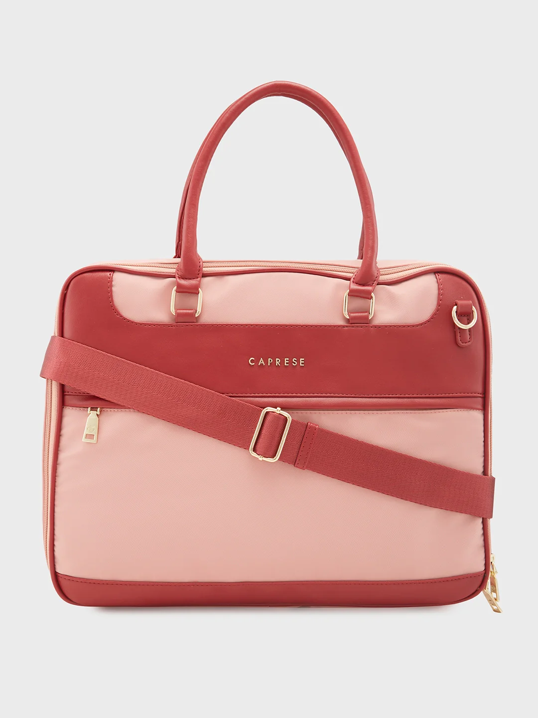 Caprese Jasper Large Light Pink Laptop Bag - Image 14