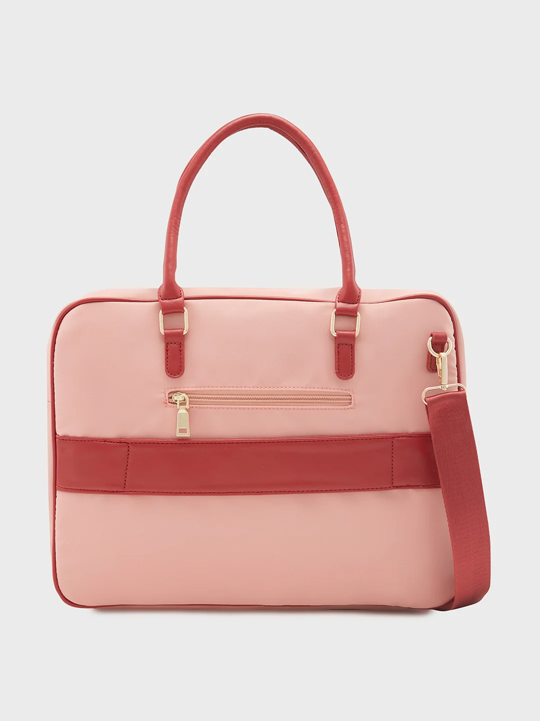 Caprese Jasper Large Light Pink Laptop Bag - Image 4