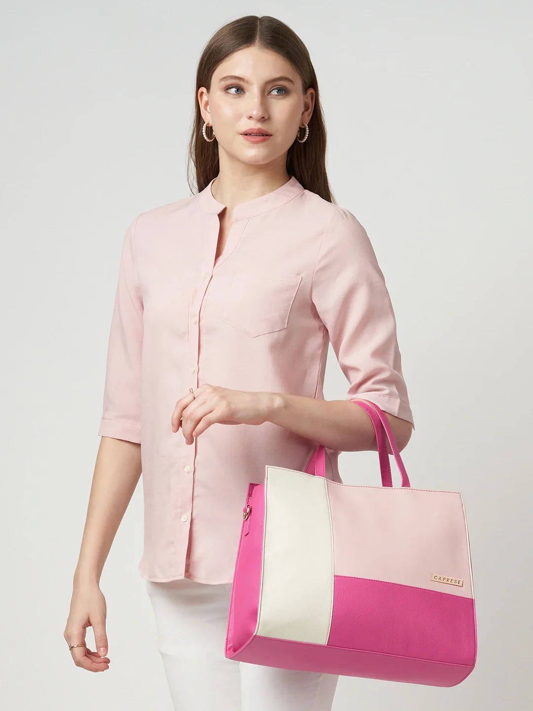 Caprese  Jelly Large Fuchsia Satchel Bag - Image 8