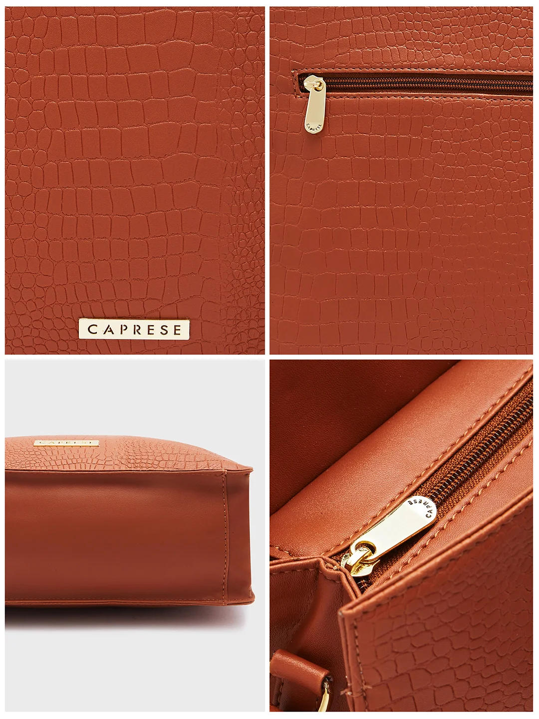 Caprese Jill Medium Brown Satchel Bag - Image 14