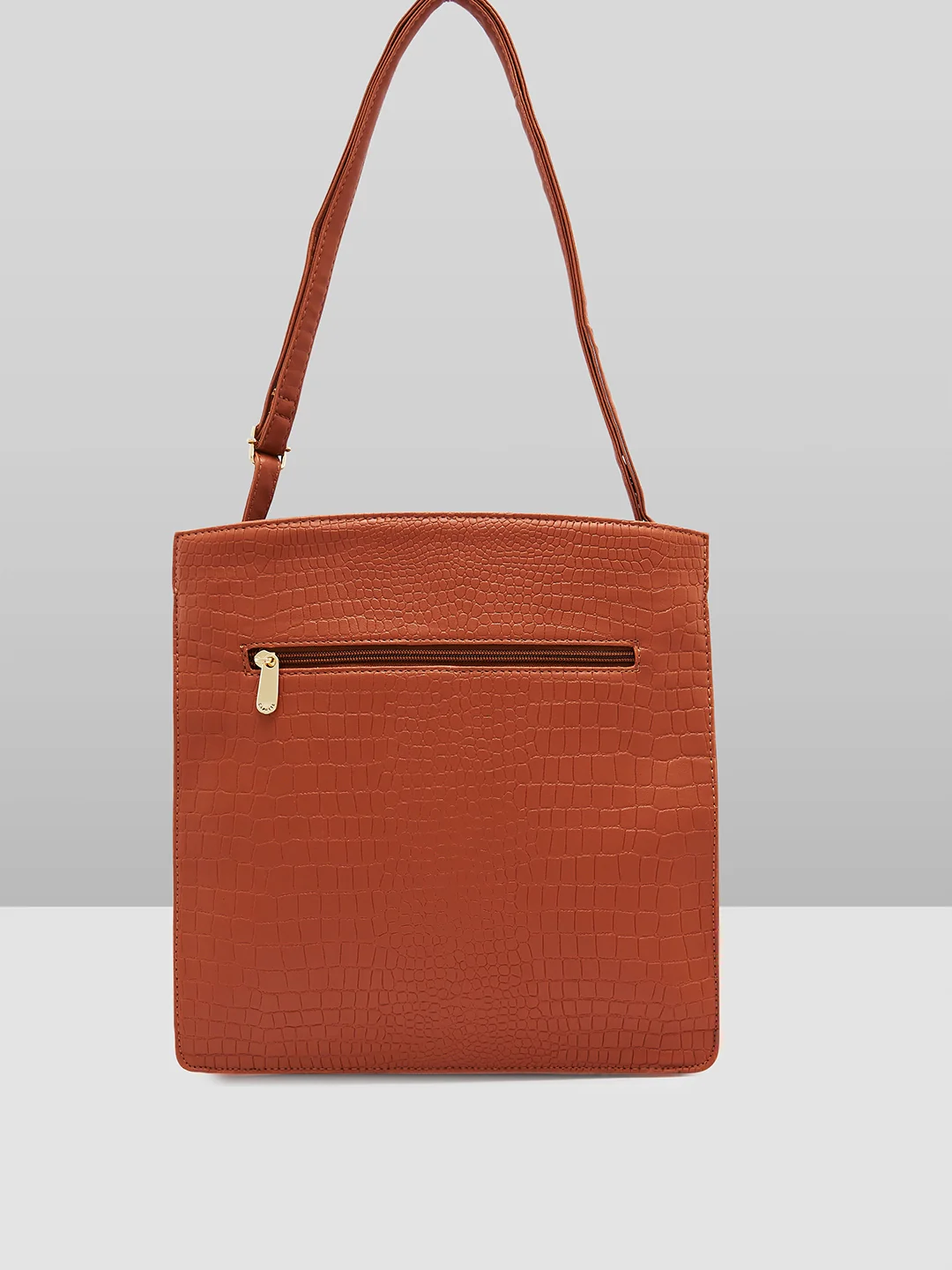 Caprese Jill Medium Brown Satchel Bag - Image 3