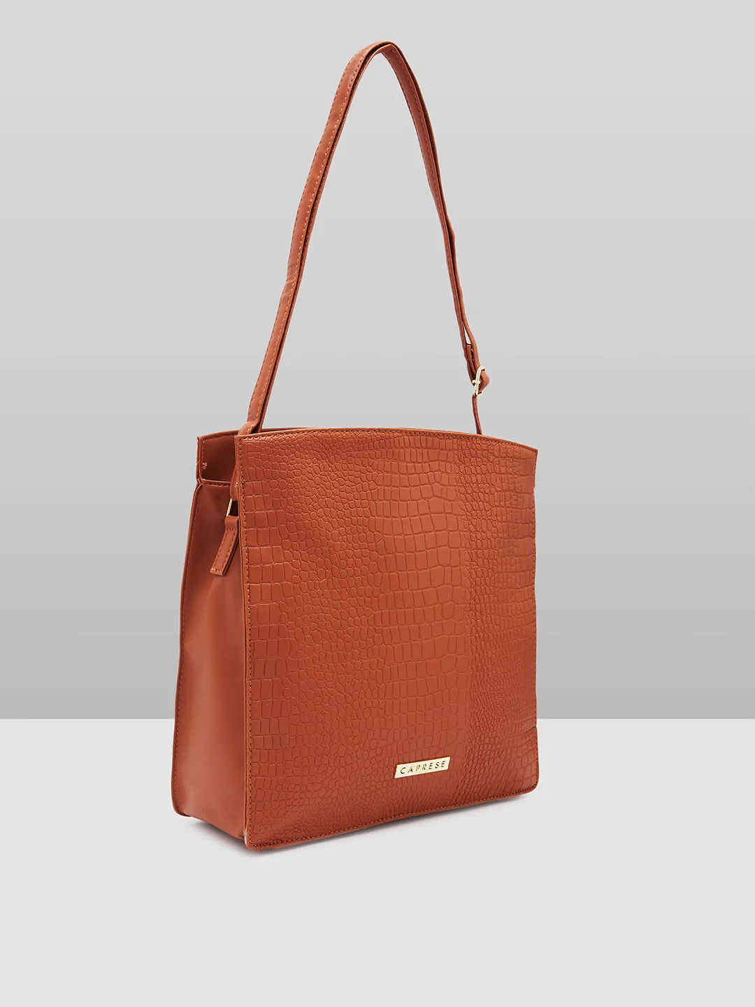 Caprese Jill Medium Brown Satchel Bag - Image 4