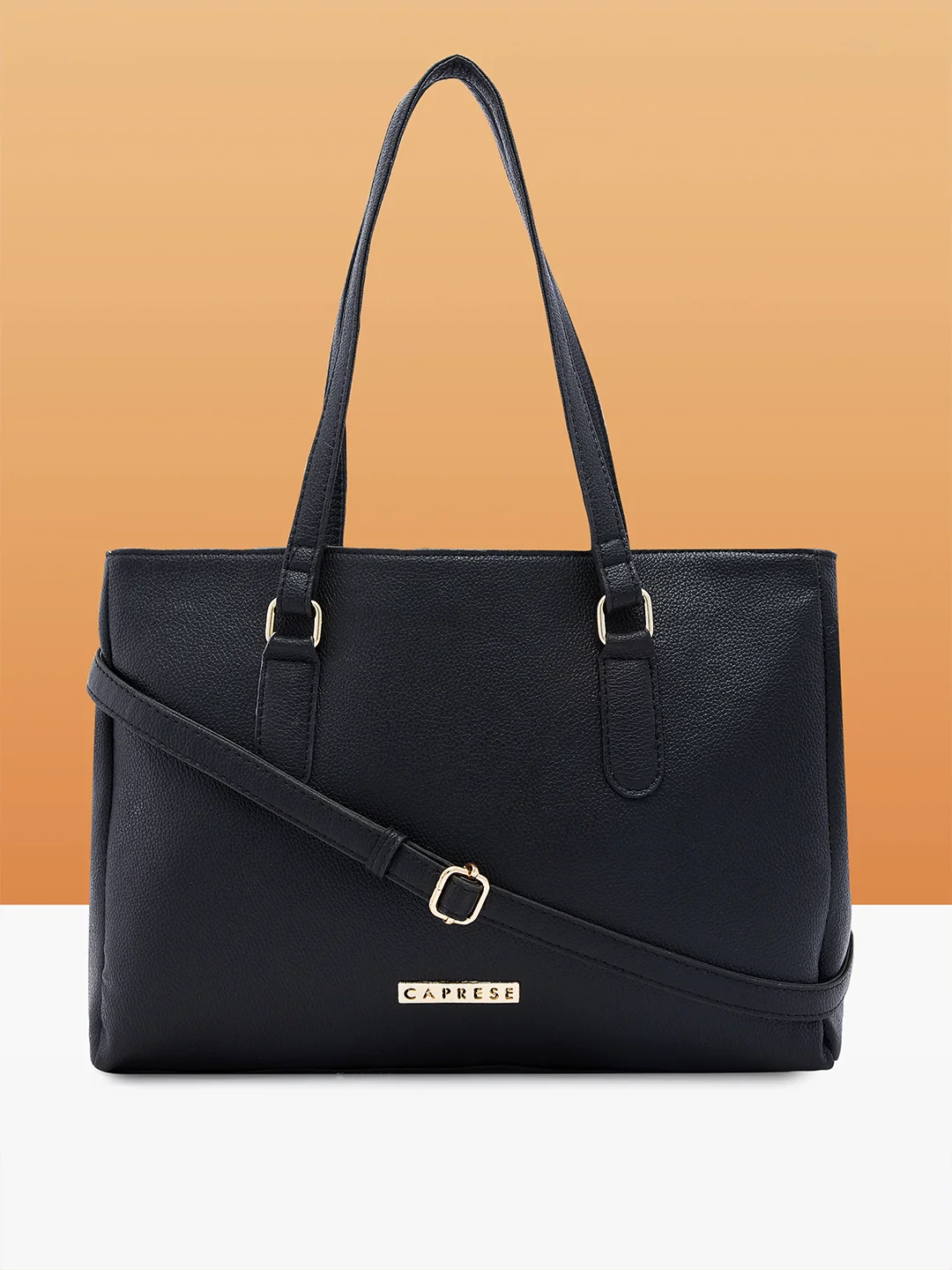 Caprese Jolie Medium Black Tote Bag - Image 13