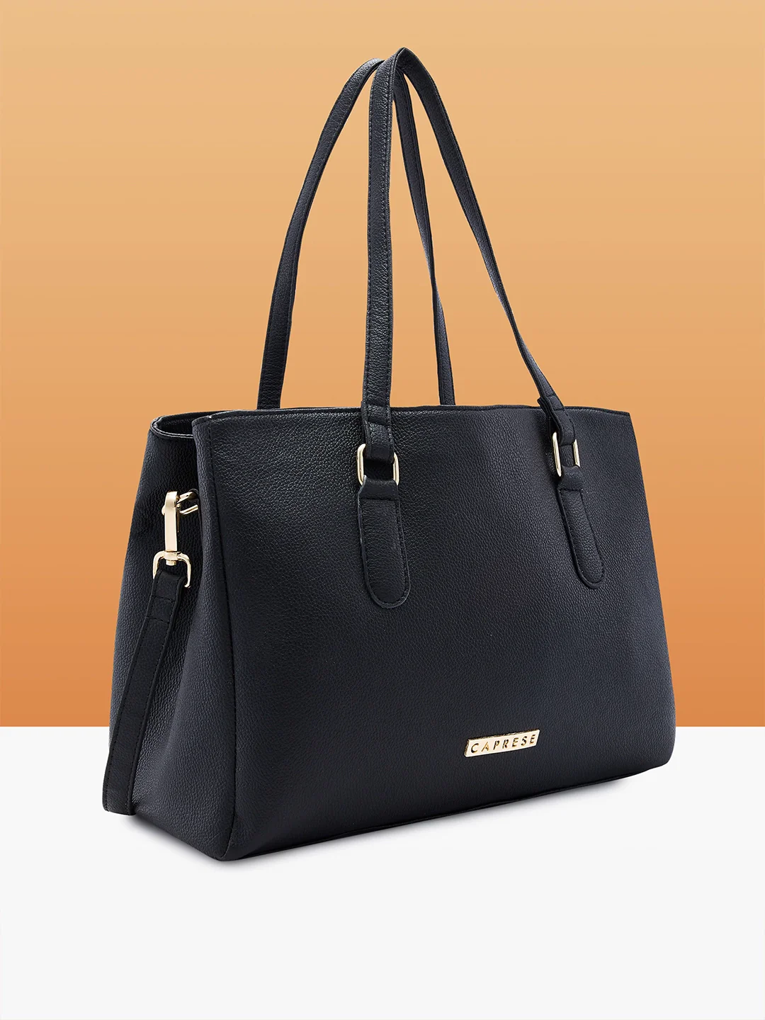 Caprese Jolie Medium Black Tote Bag - Image 4