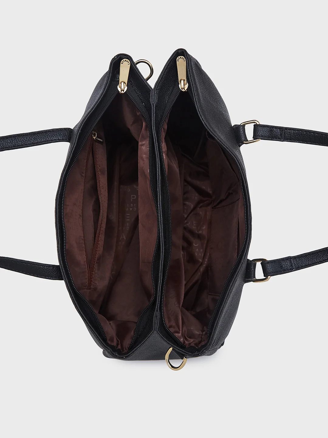 Caprese Jolie Medium Black Tote Bag - Image 9