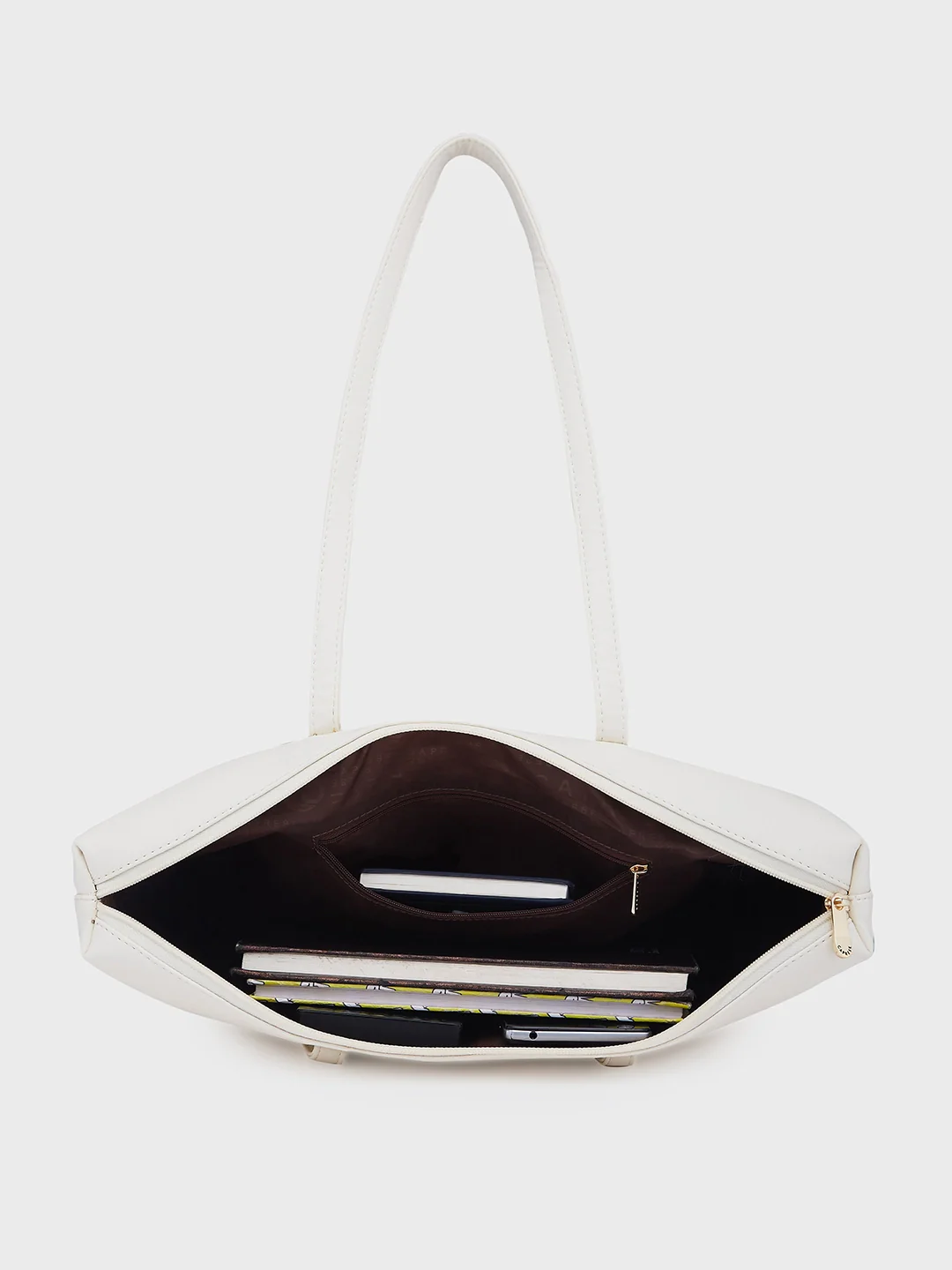 Caprese Jones Large Off White Tote Bag - Image 8