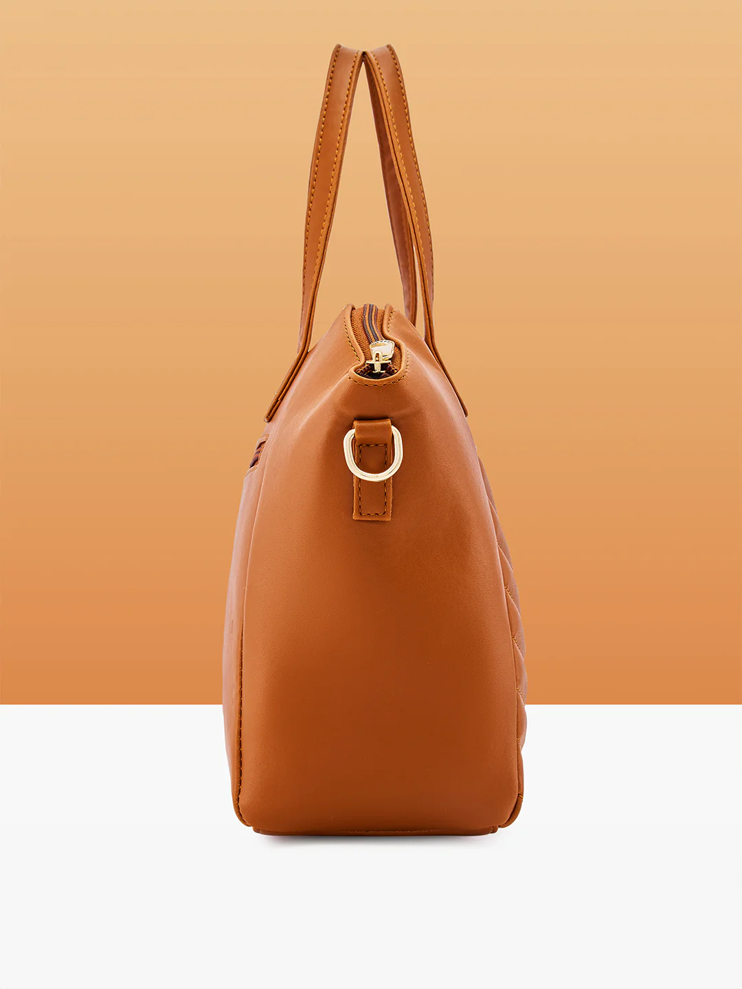 Caprese Jones Medium Tan Satchel Bag - Image 12