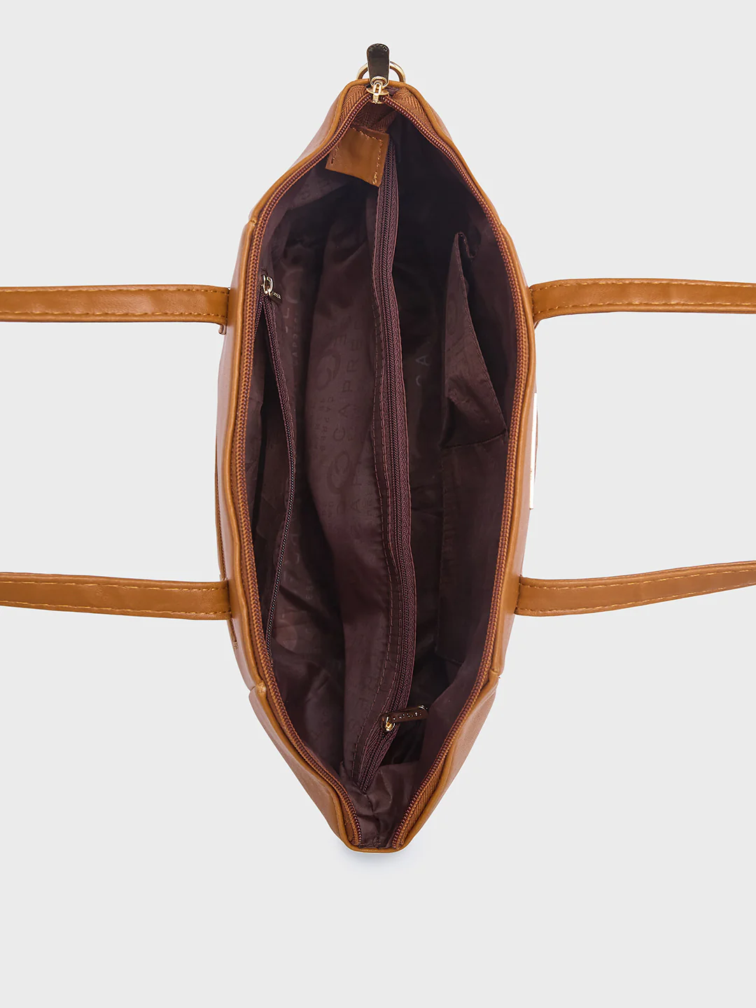 Caprese Jones Medium Tan Satchel Bag - Image 9