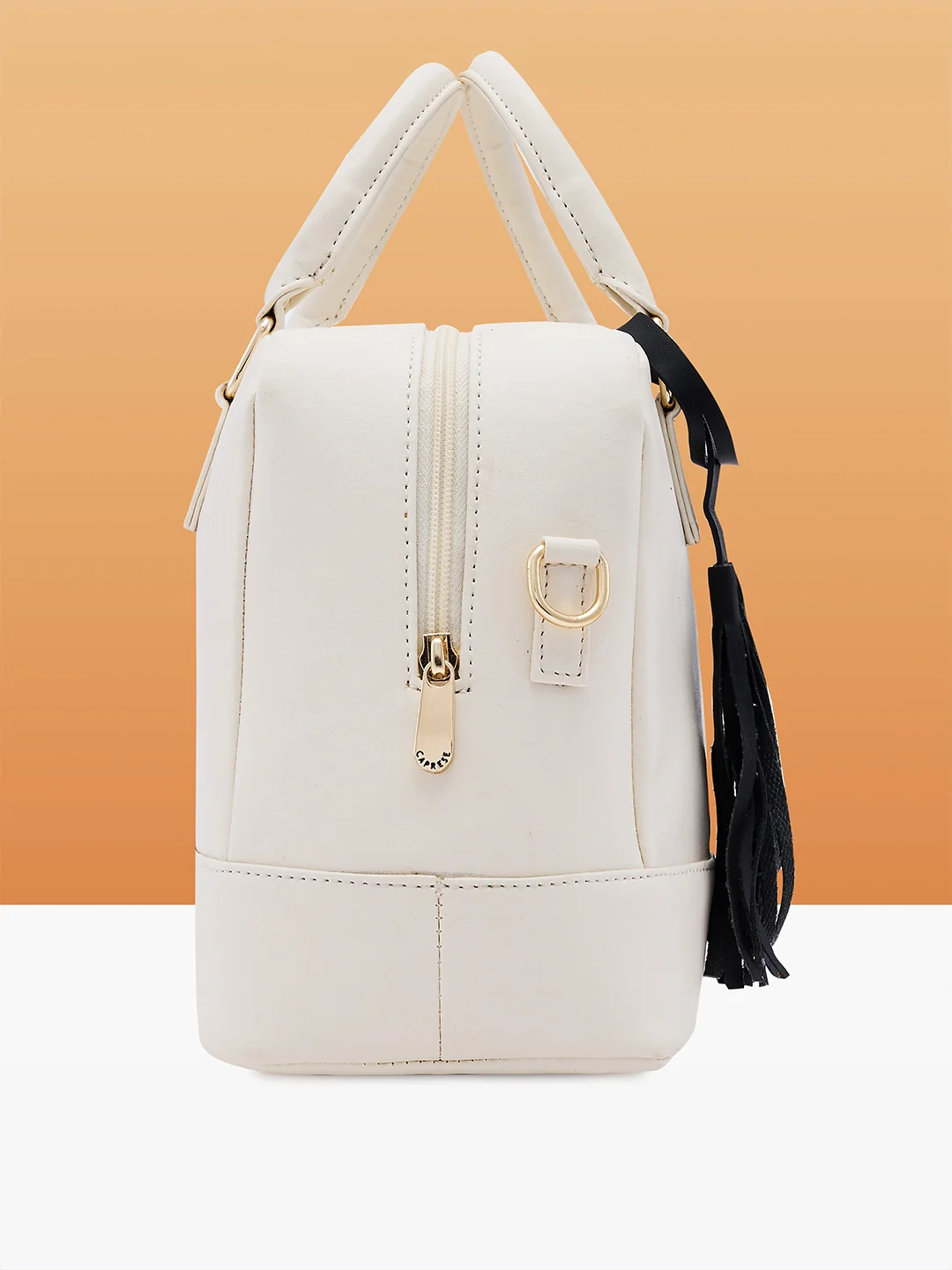 Caprese Jones Small Off White Satchel - Image 12