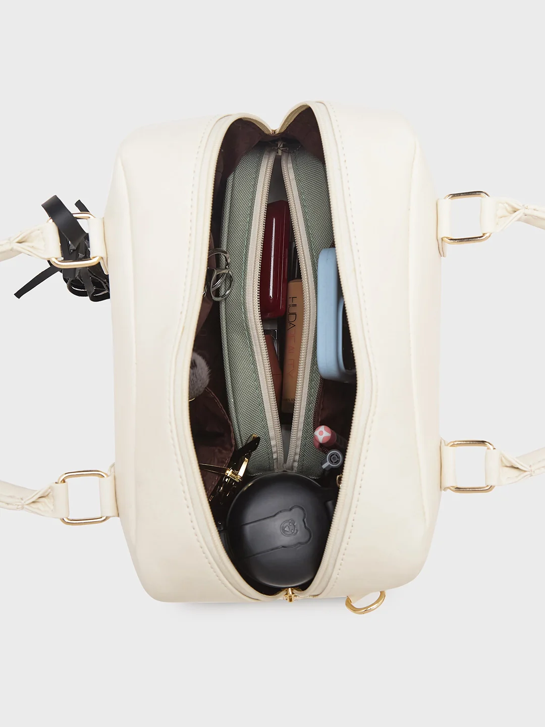 Caprese Jones Small Off White Satchel - Image 8