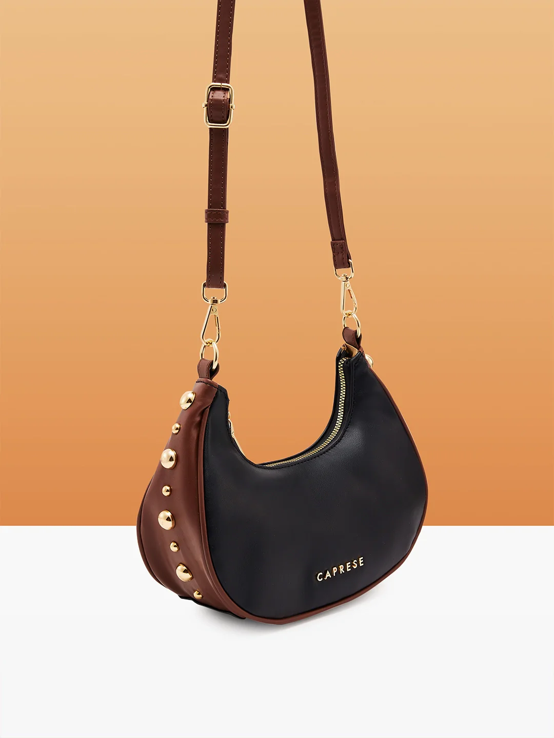 Caprese Josie Small Black Hobo Bag - Image 10