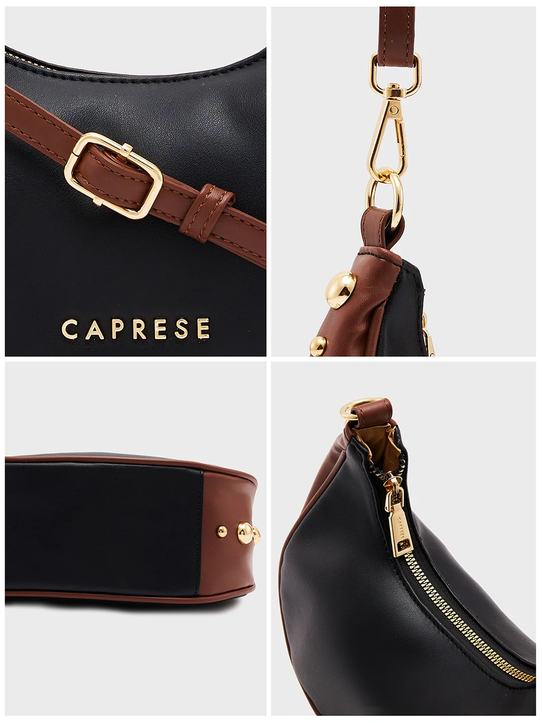 Caprese Josie Small Black Hobo Bag - Image 11
