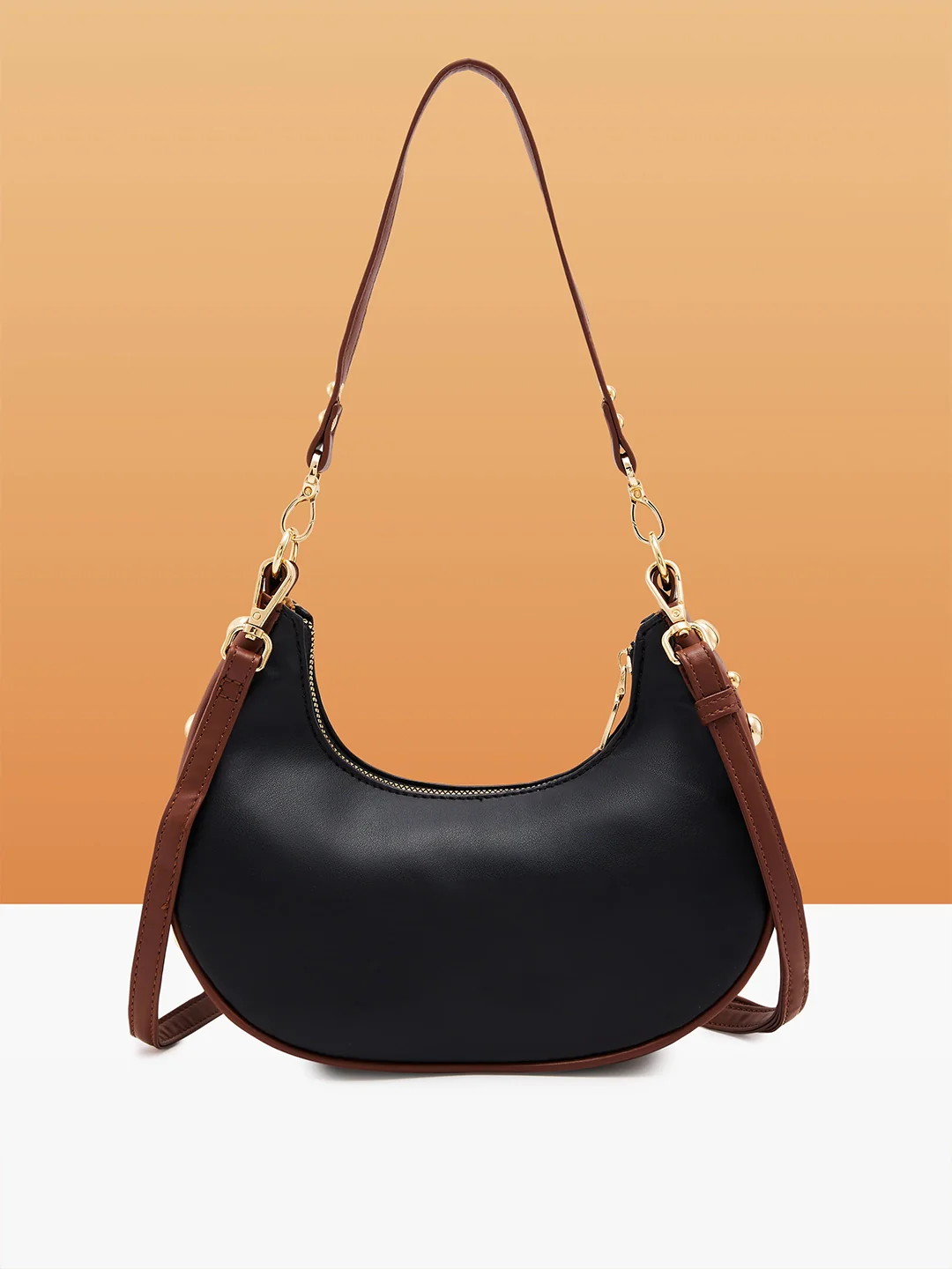 Caprese Josie Small Black Hobo Bag - Image 5