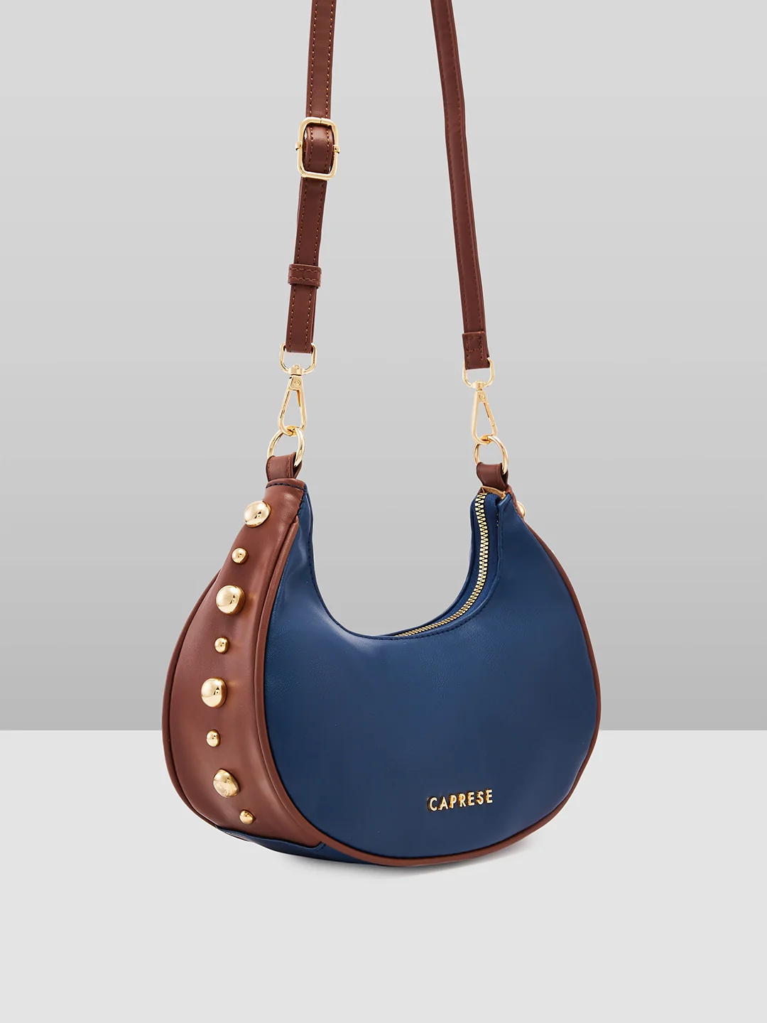 Caprese Josie Small Blue Hobo Bag - Image 10
