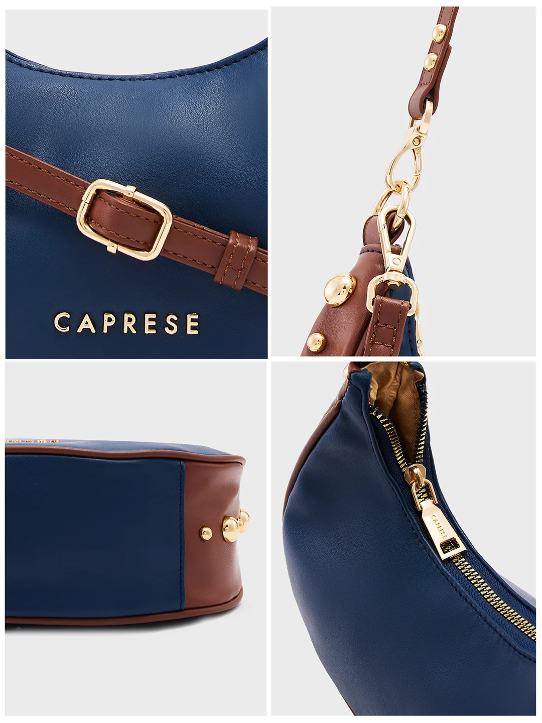 Caprese Josie Small Blue Hobo Bag - Image 11