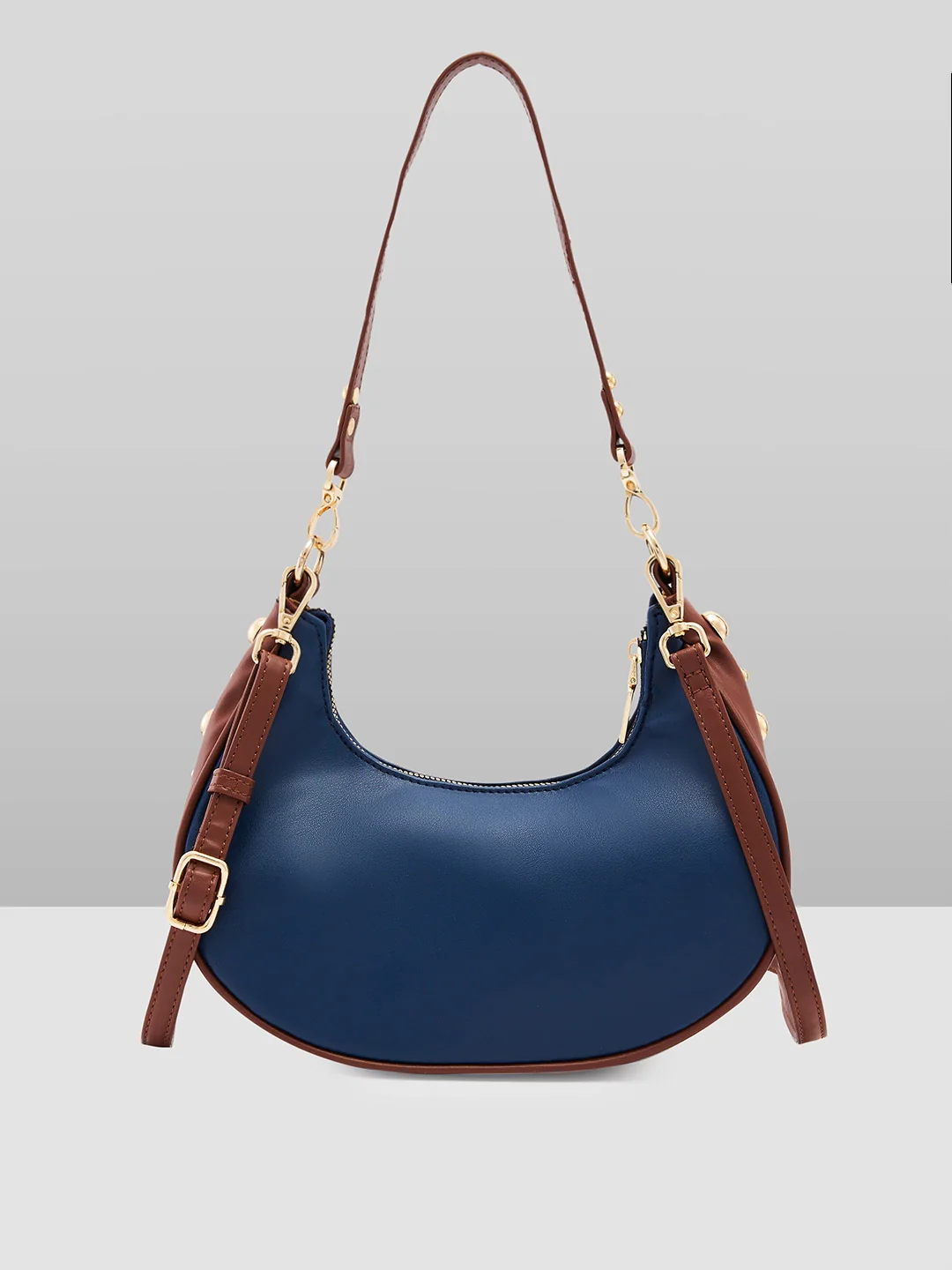 Caprese Josie Small Blue Hobo Bag - Image 6