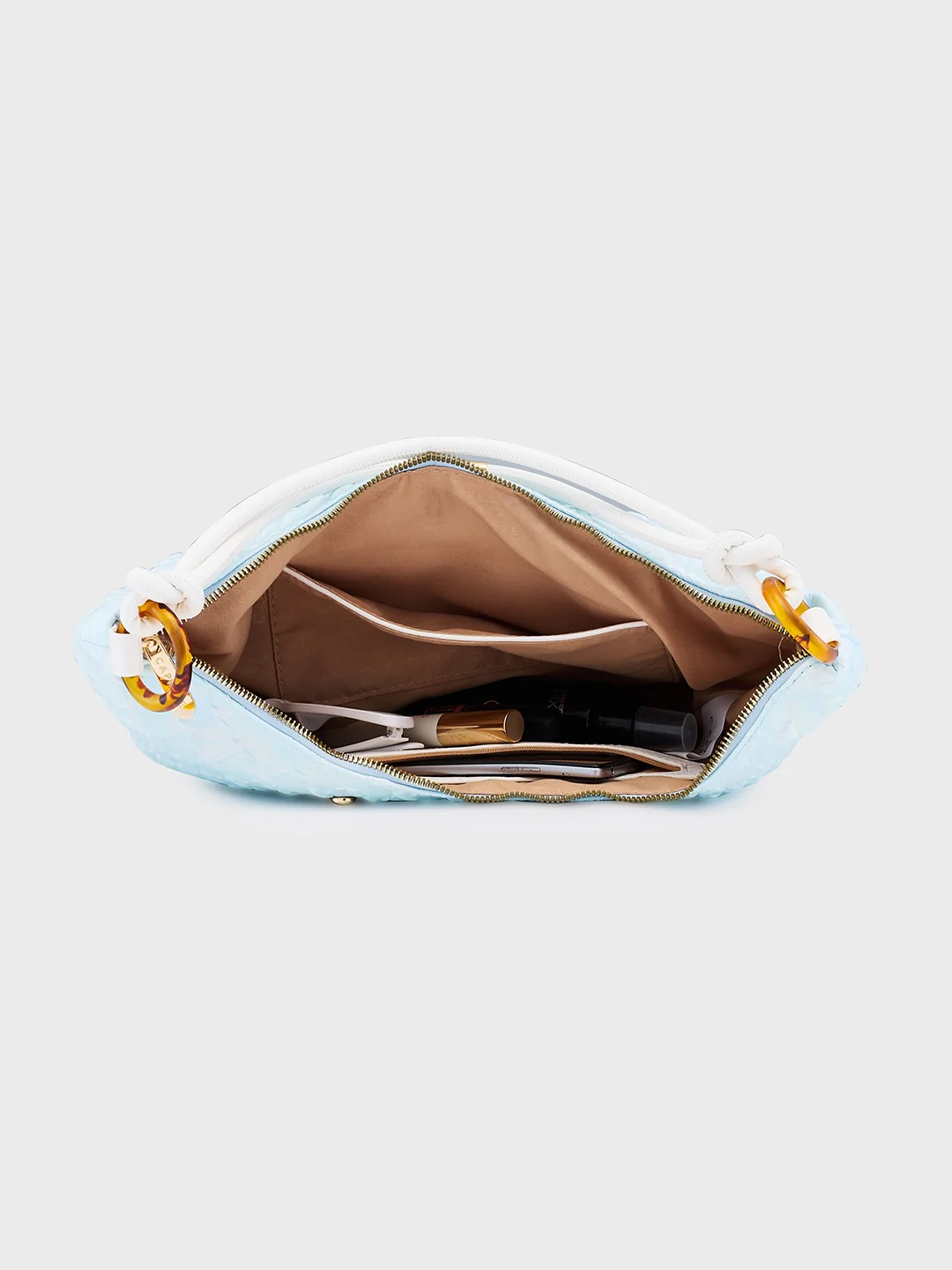 Caprese Josie Large Sky Blue Hobo Bag - Image 8