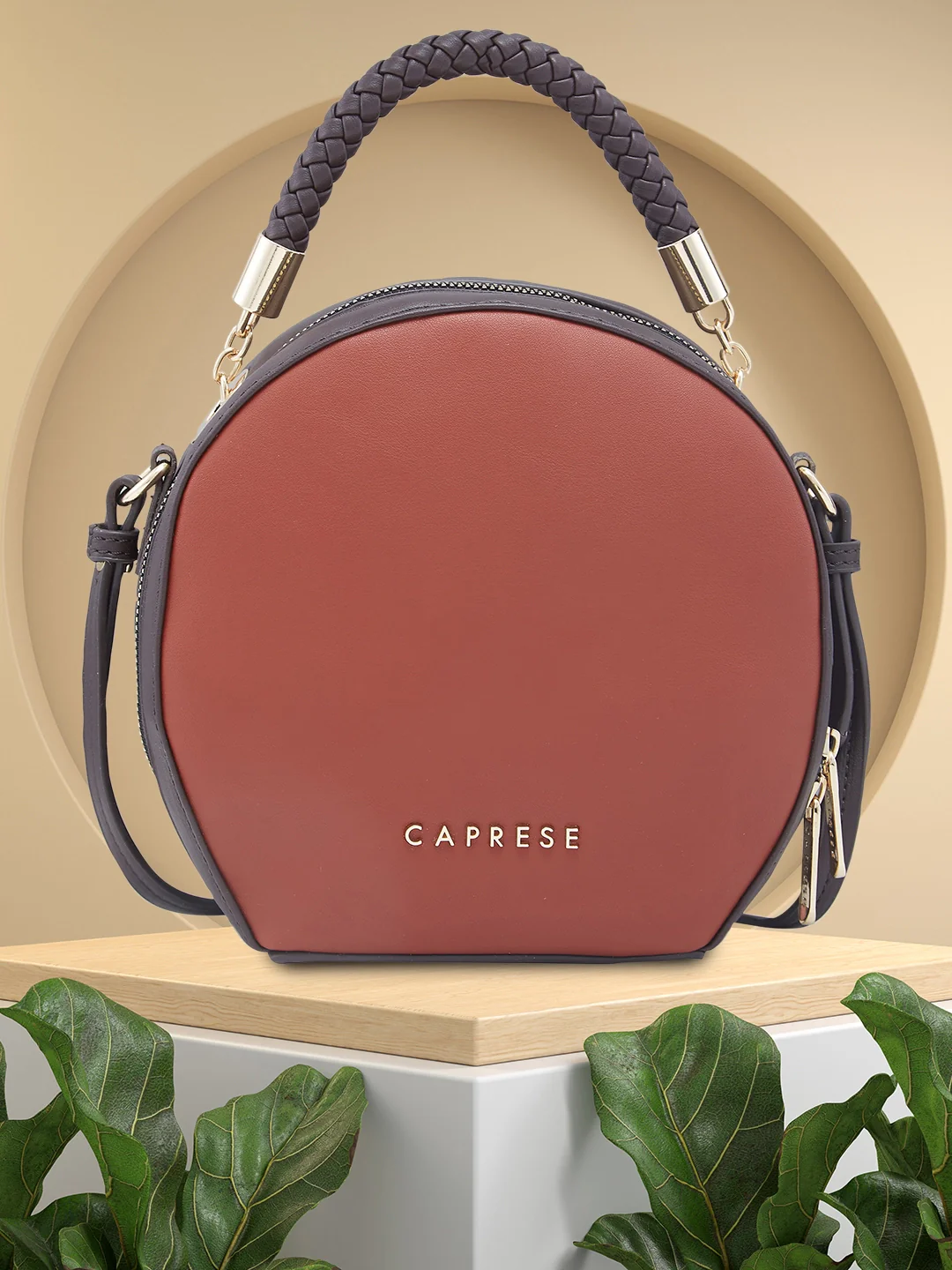 Caprese Josie Medium Brown Sling Bag - Image 2