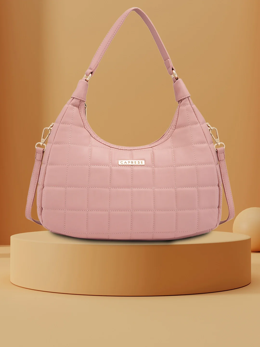 Caprese Judy Medium Blush Hobo Bag - Image 12