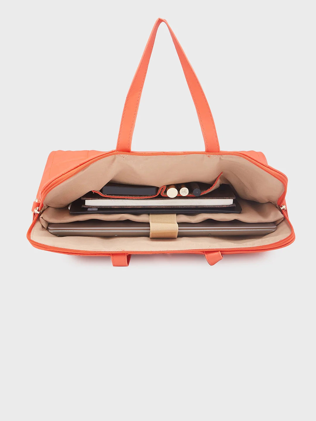 Caprese Julie Large Orange Laptop Bag - Image 9