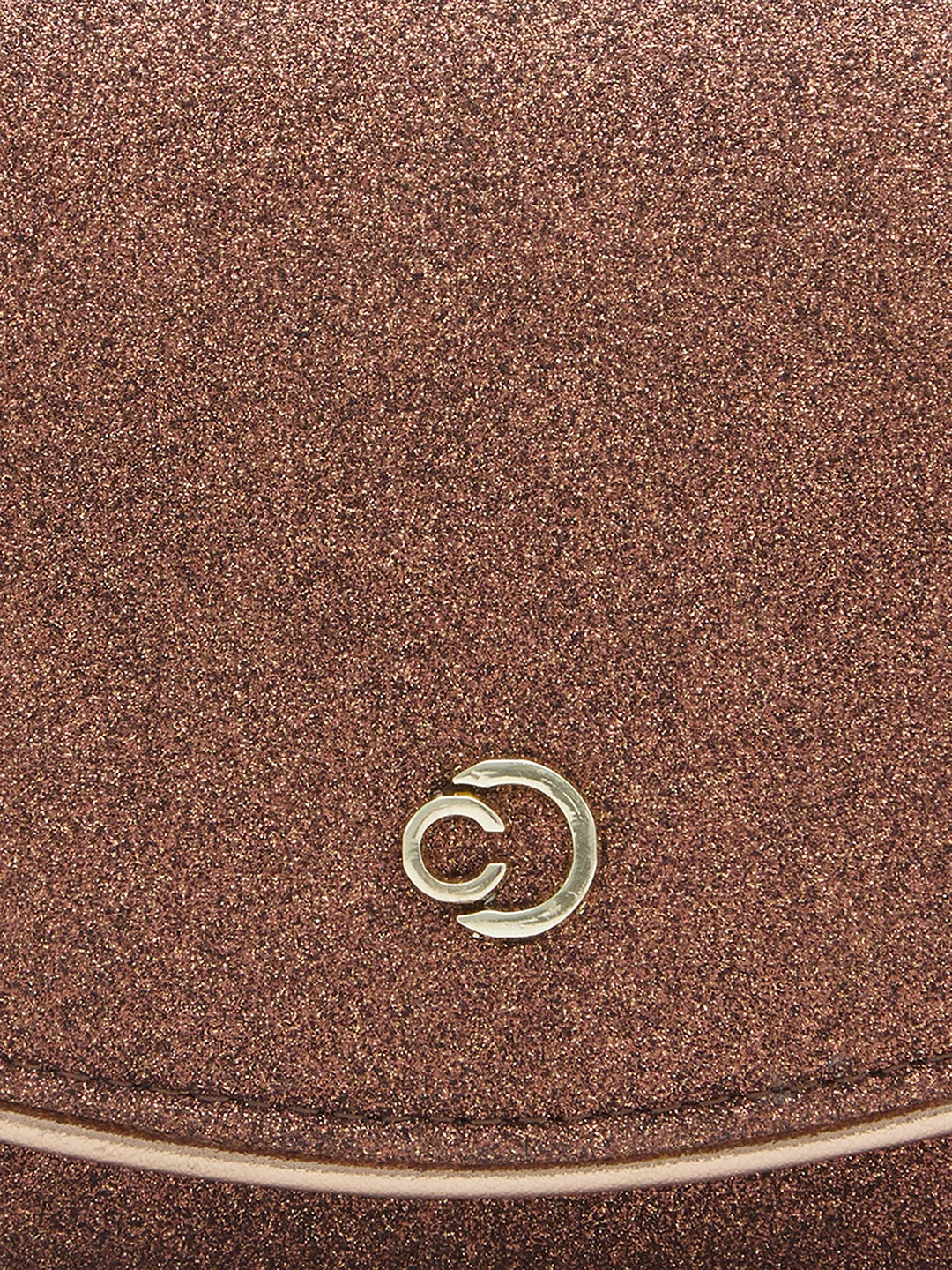 Caprese Junie Medium Copper Flapover Clutch - Image 10