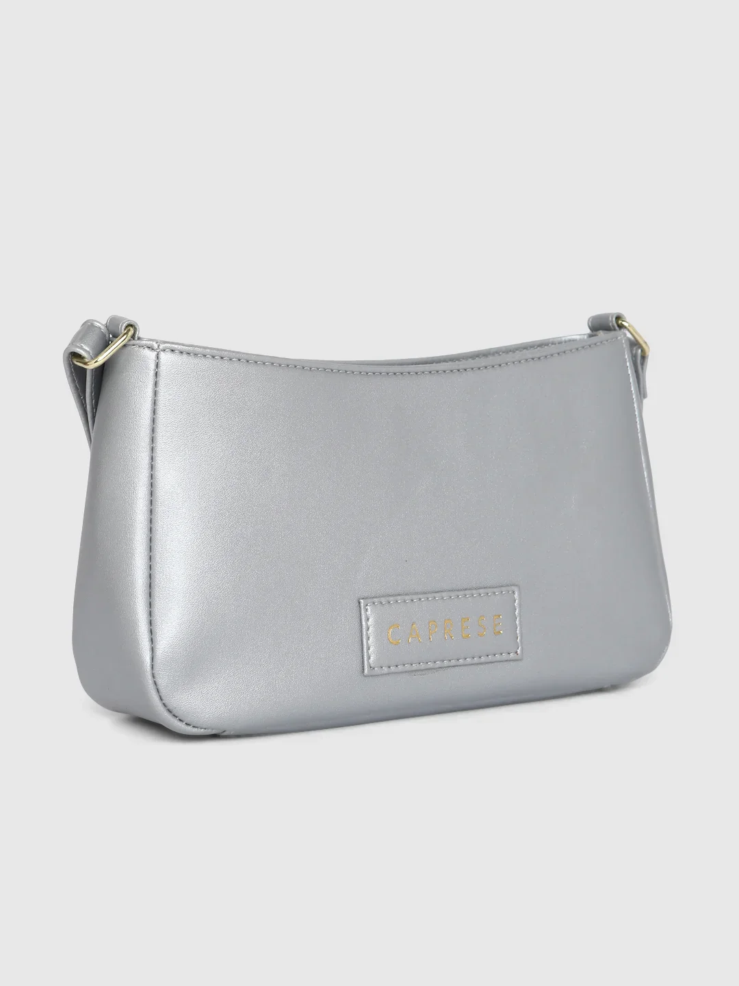 Caprese Juno Small Metallic Silver Crossbody Bag - Image 5