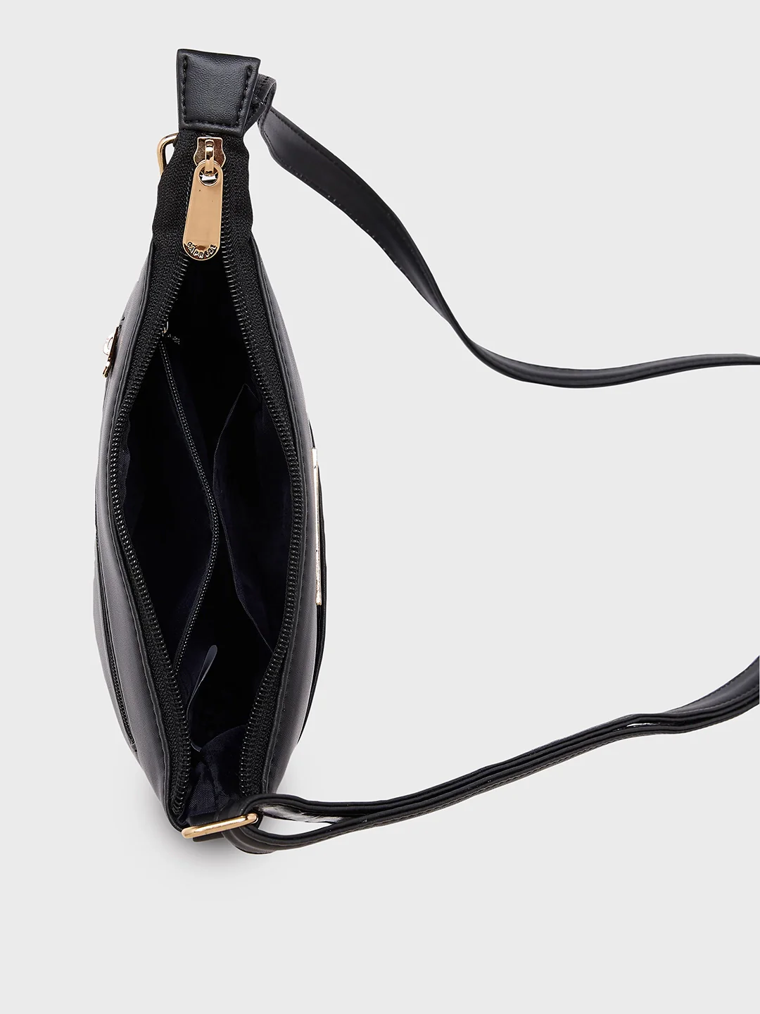 Caprese Juno Small Black Sling Bag - Image 7