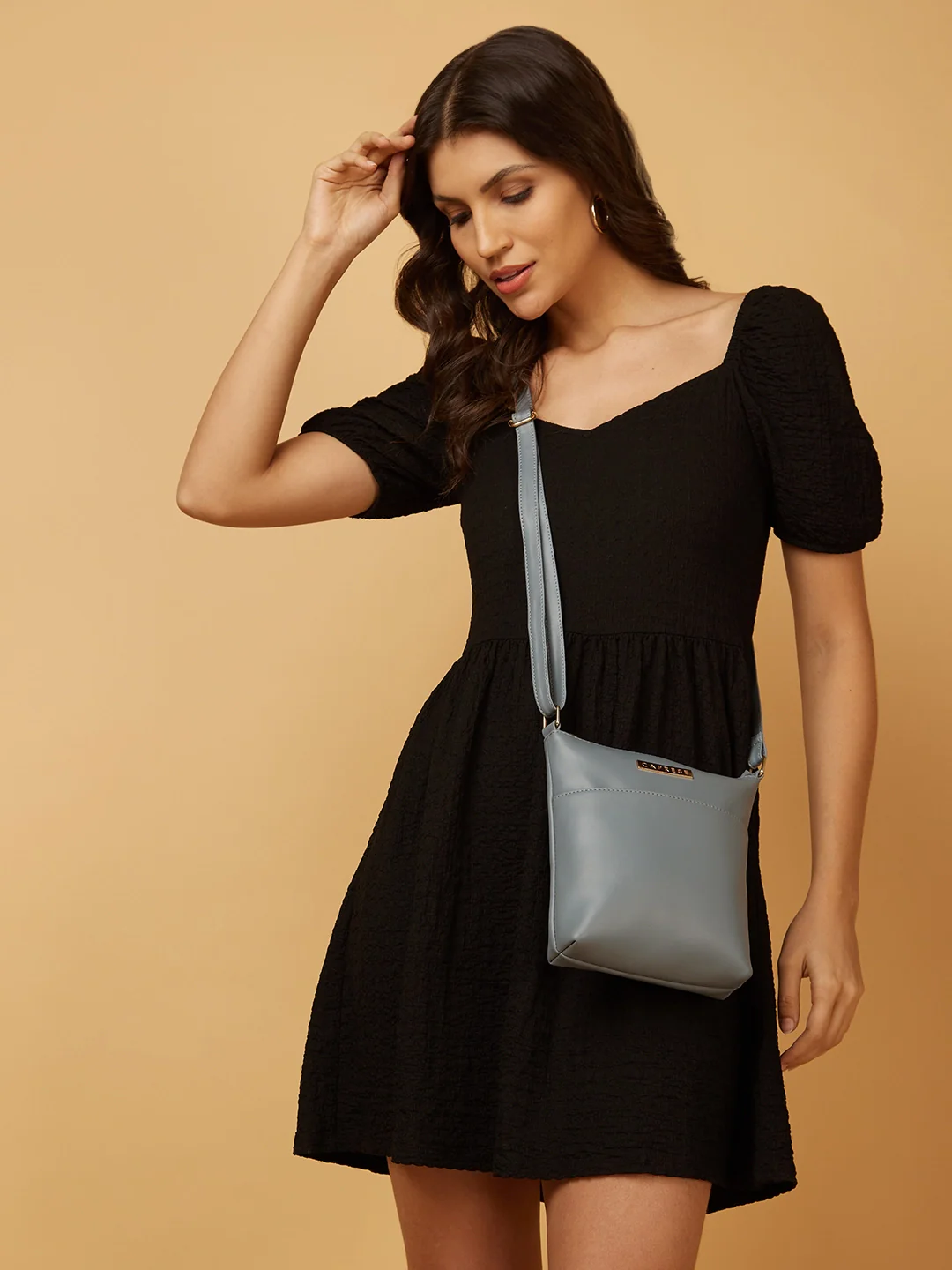 Caprese Juno Small Blue Sling Bag - Image 7