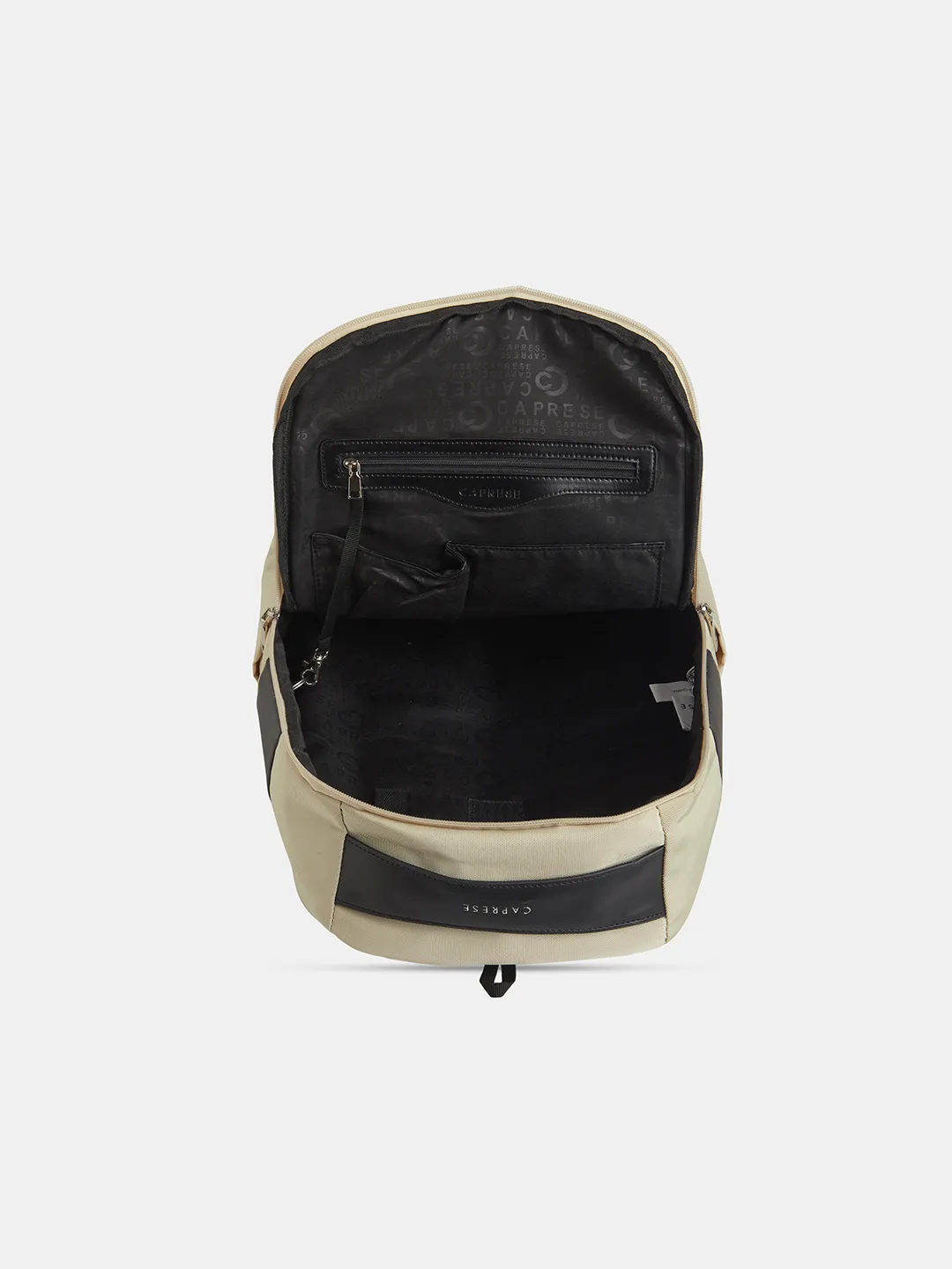 Caprese Jupiter Large Beige Laptop Backpack - Image 6