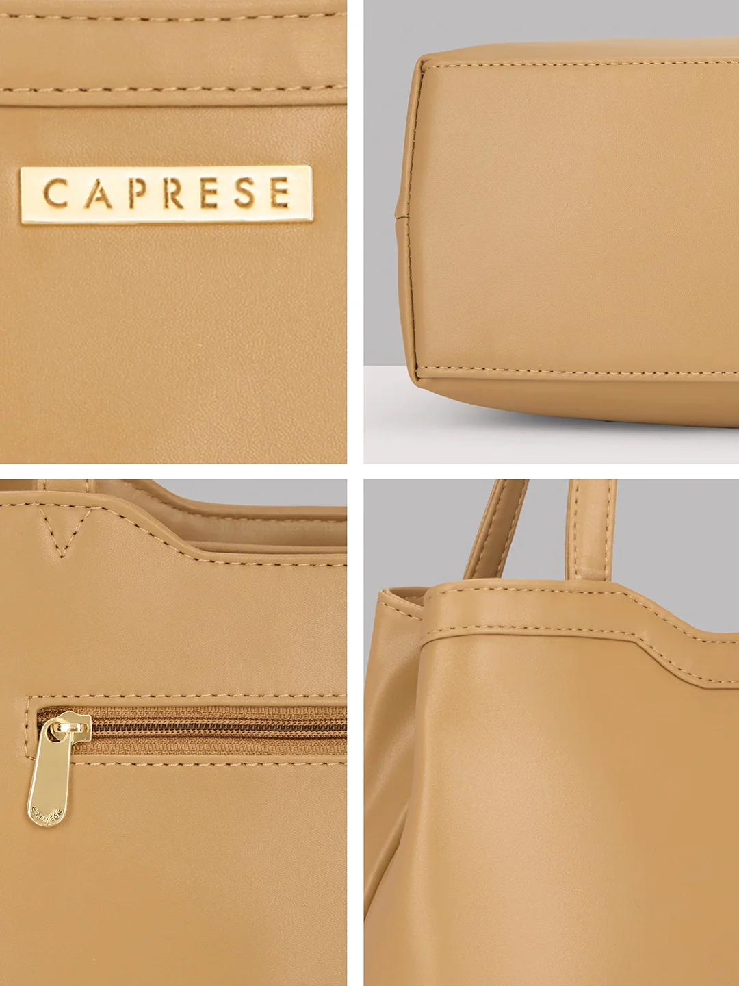 Caprese Kai Large Ocher Tote Bag - Image 4
