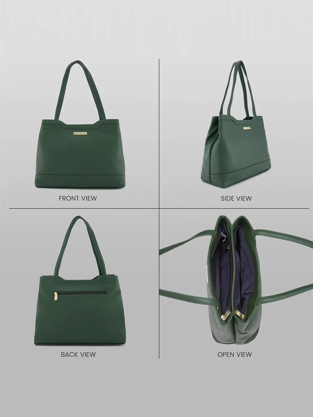 Caprese Kai Large Olive Green Tote Bag - Image 3