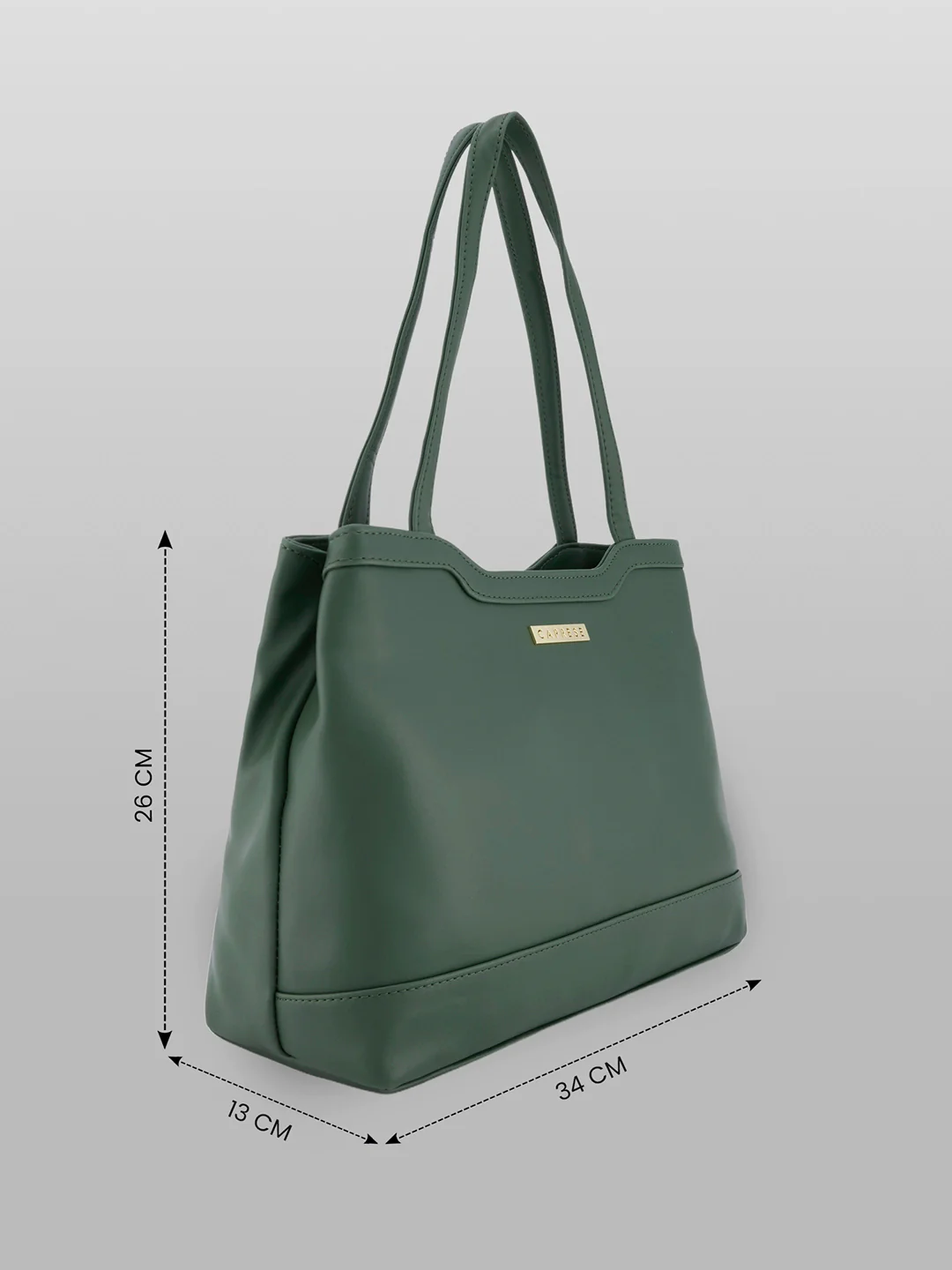 Caprese Kai Large Olive Green Tote Bag - Image 4