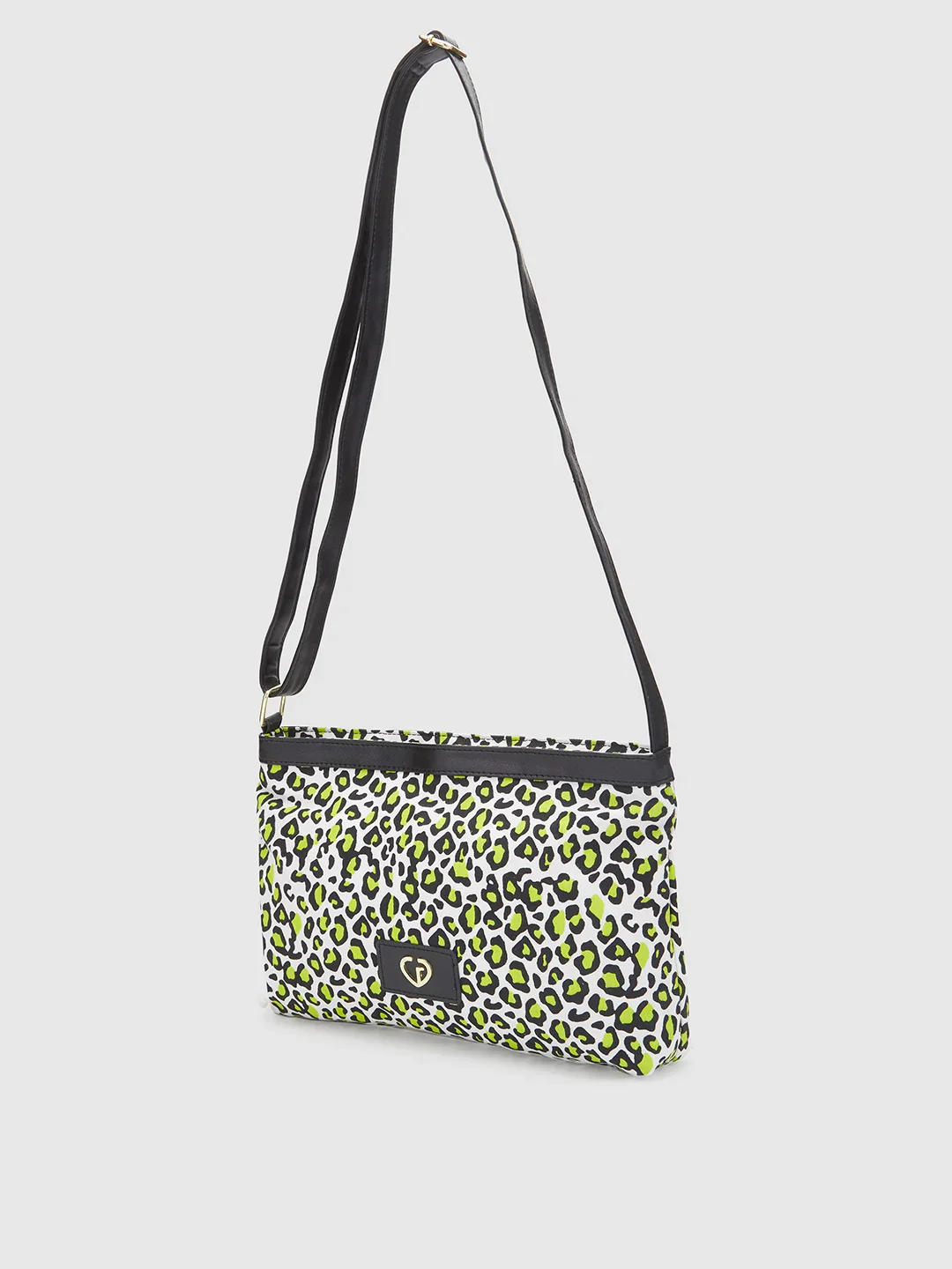 Caprese Karel Large Lime Green Sling Bag - Image 4