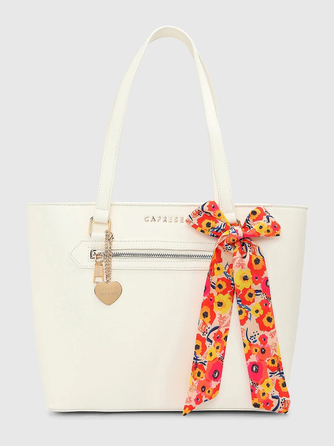 Caprese Kat Large White Tote Bag - Image 11